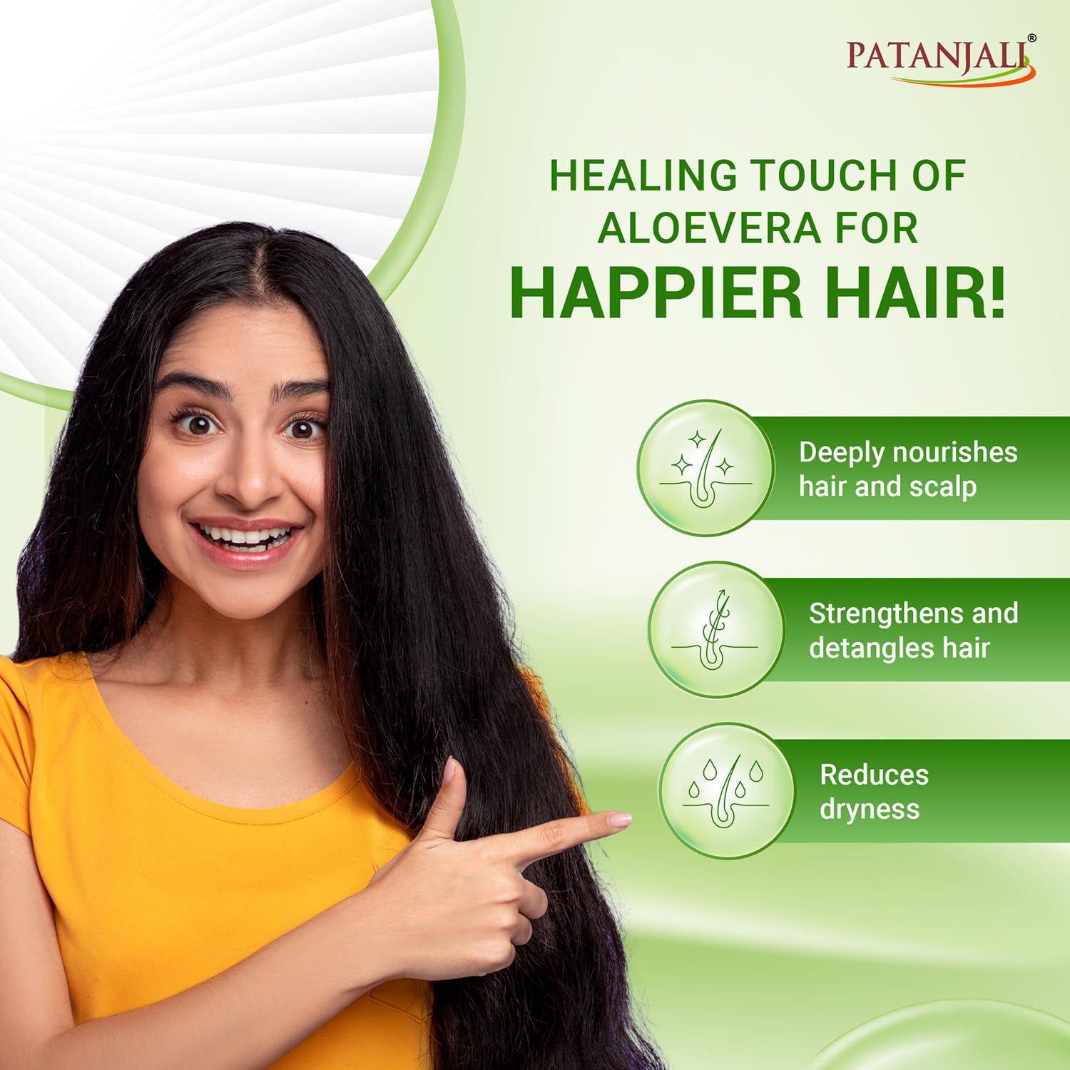 Patanjali Kesh Kanti Aloevera Hair Cleanser 180ML, Natural Nourishing Shampoo, Herbal Care for Healthy Hair, Scalp Cleansers for Men and Women, For All Types – view 5