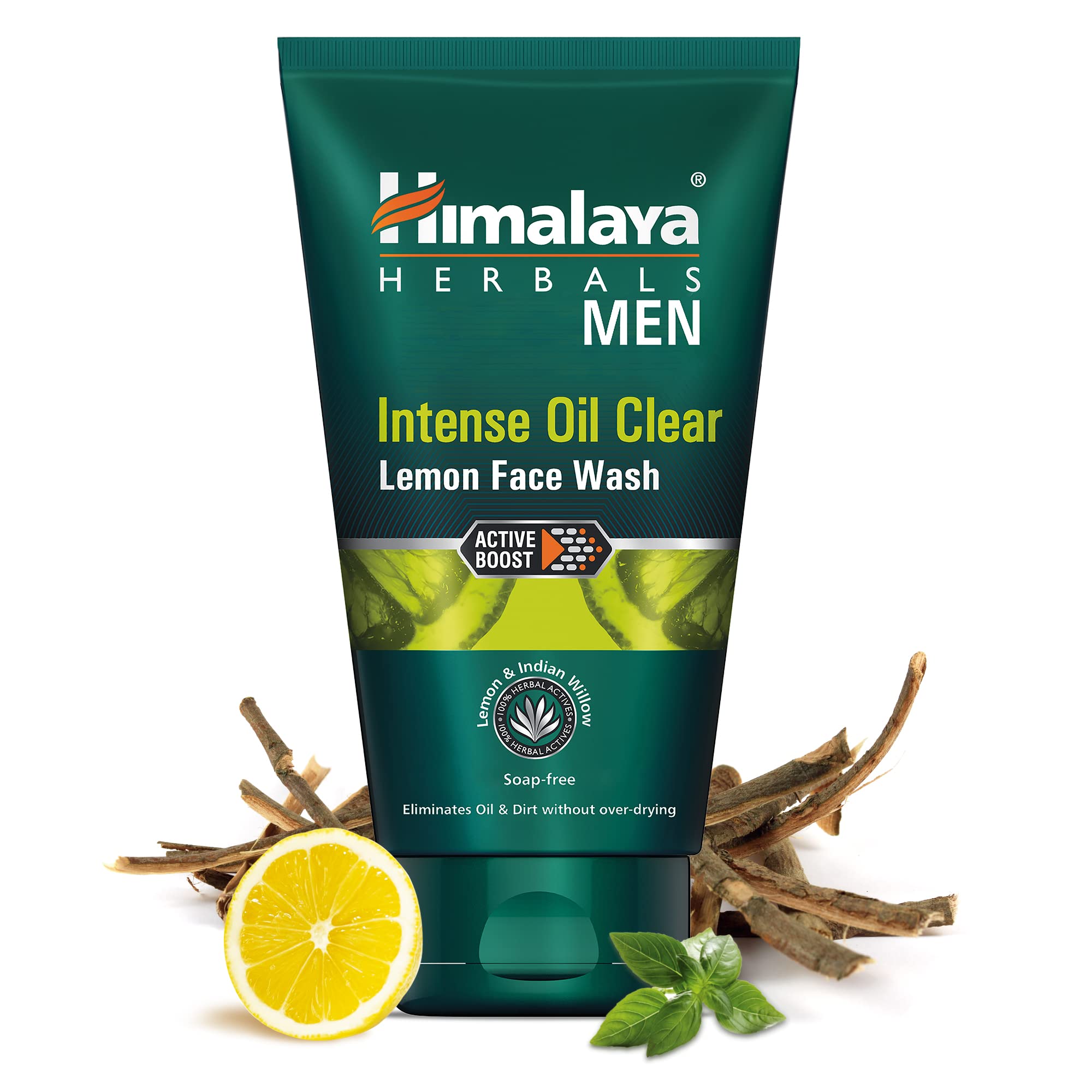 Green tube of Himalaya Men Lemon Face Wash for oily skin