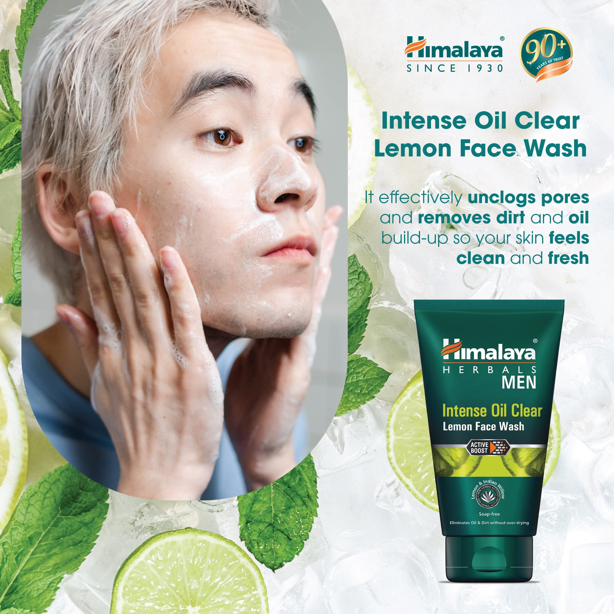 Himalaya MEN Intense Oil Clear Lemon Face Wash, 100ml – view 4