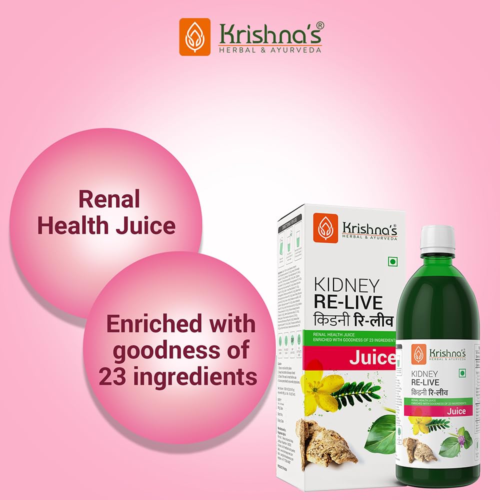 Krishna's Kidney Re-Live Juice - 500 ml (Pack of 1) For healthy kidneys – view 2