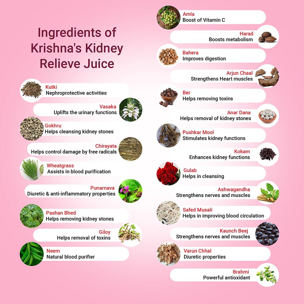 Krishna's Kidney Re-Live Juice - 500 ml (Pack of 1) For healthy kidneys – view 3