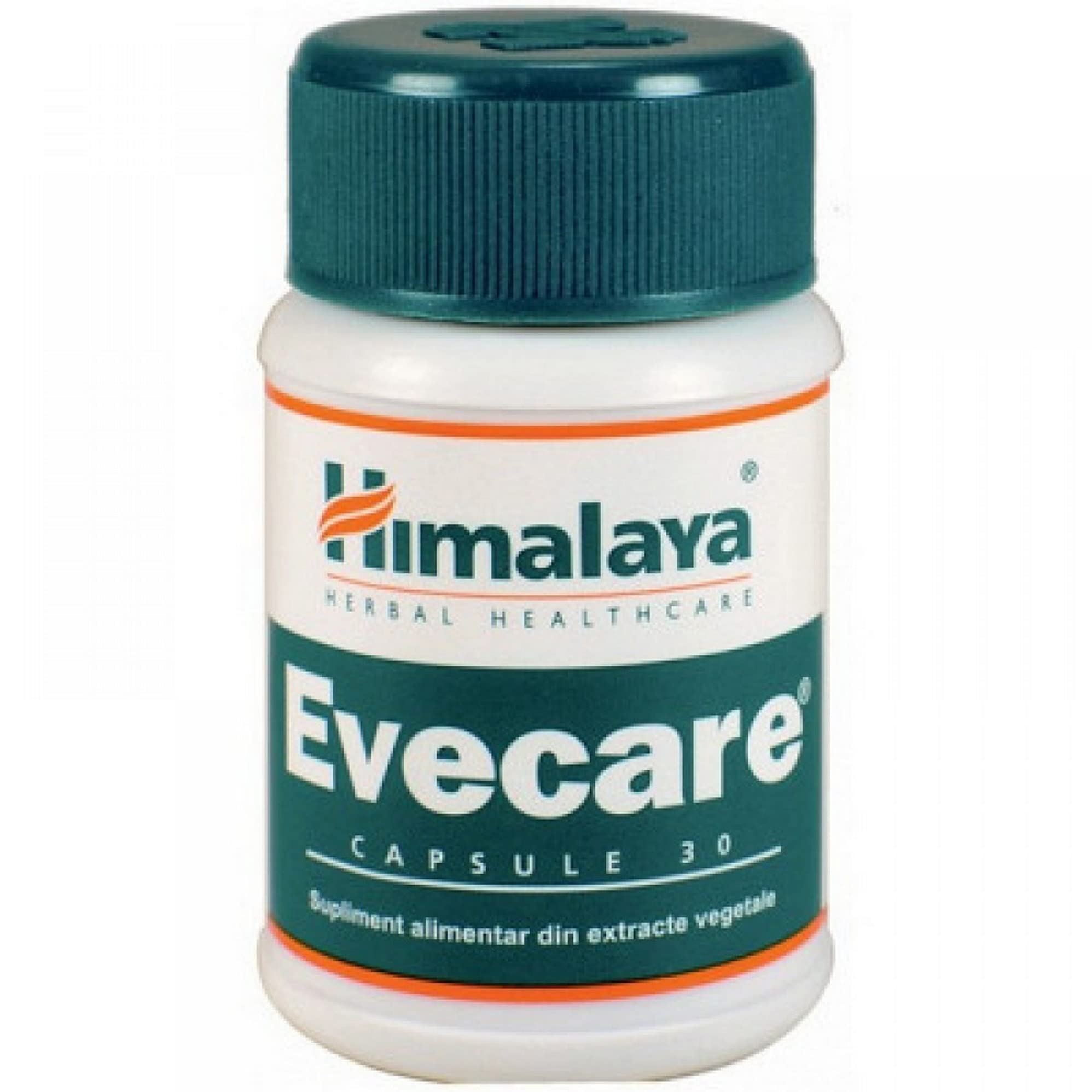Himalaya Evecare 30 capsules bottle packaging on white background