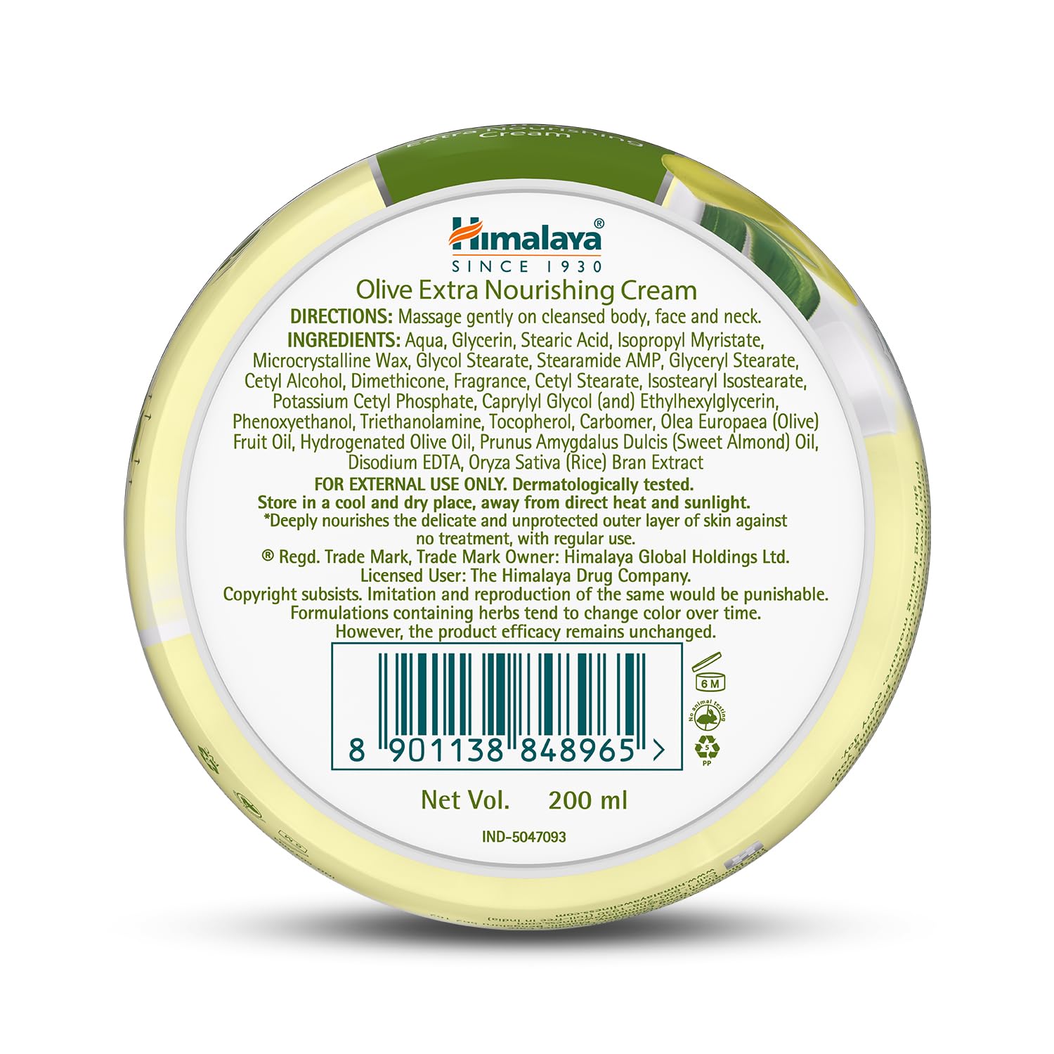 Himalaya Olive Extra Nourishing Cream 200ml – view 7