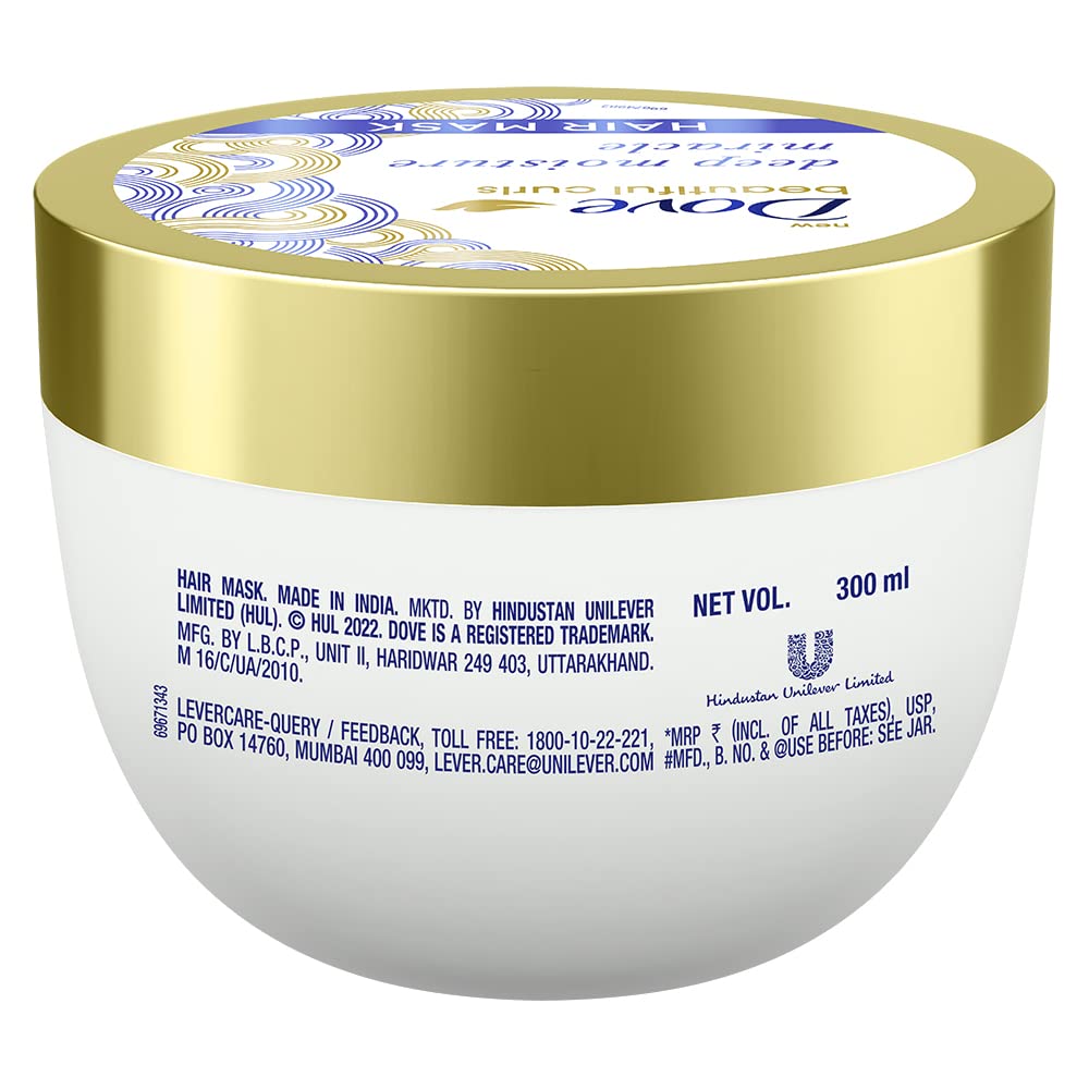 Dove Beautiful Curls Deep Moisture Miracle Floral Fragrance Hair Mask for Curly Hair 300 ml – view 2