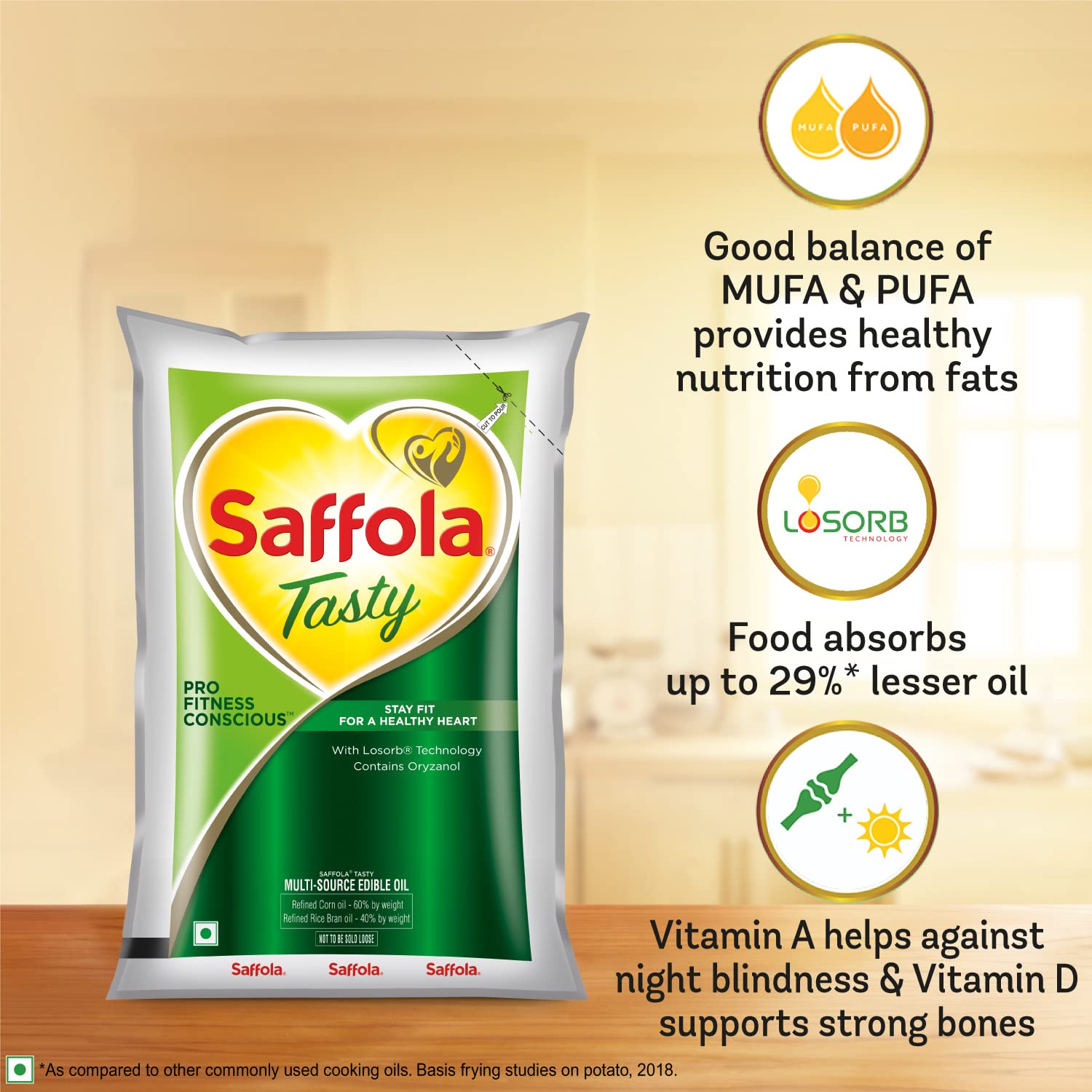 Saffola Tasty Refined Oil – view 3