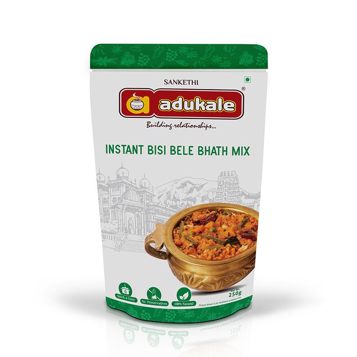 Adukale instant bisi bele bhath mix pack of two
