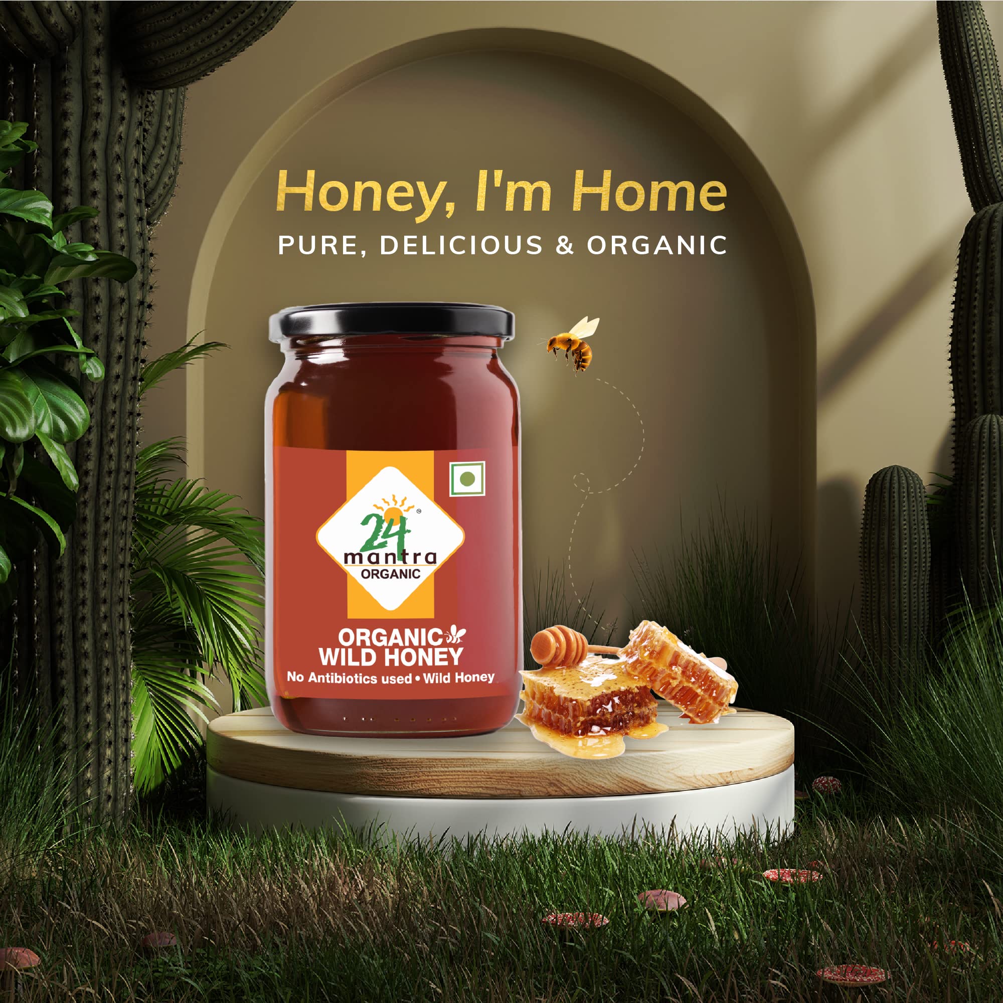 24 Mantra Organic Wild Honey - 250gms – view 2