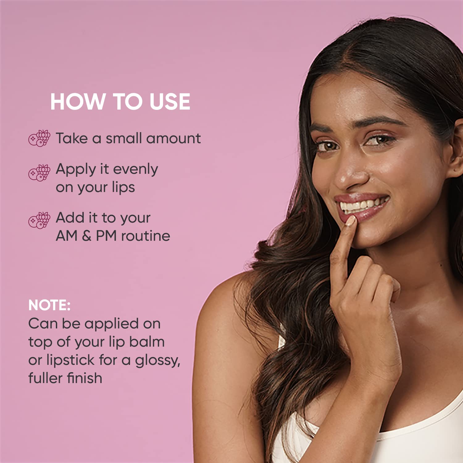 Dot & Key Lip Plumping Mask With Vitamin C + E For Naturally Glowing Lips, Fades Lip Pigmentation, Smoothes Flaky & Dry Lips, Lip Mask For Soft, Smooth & Plump Lips (Wild Berries & Pomegranate) 15ml – view 6