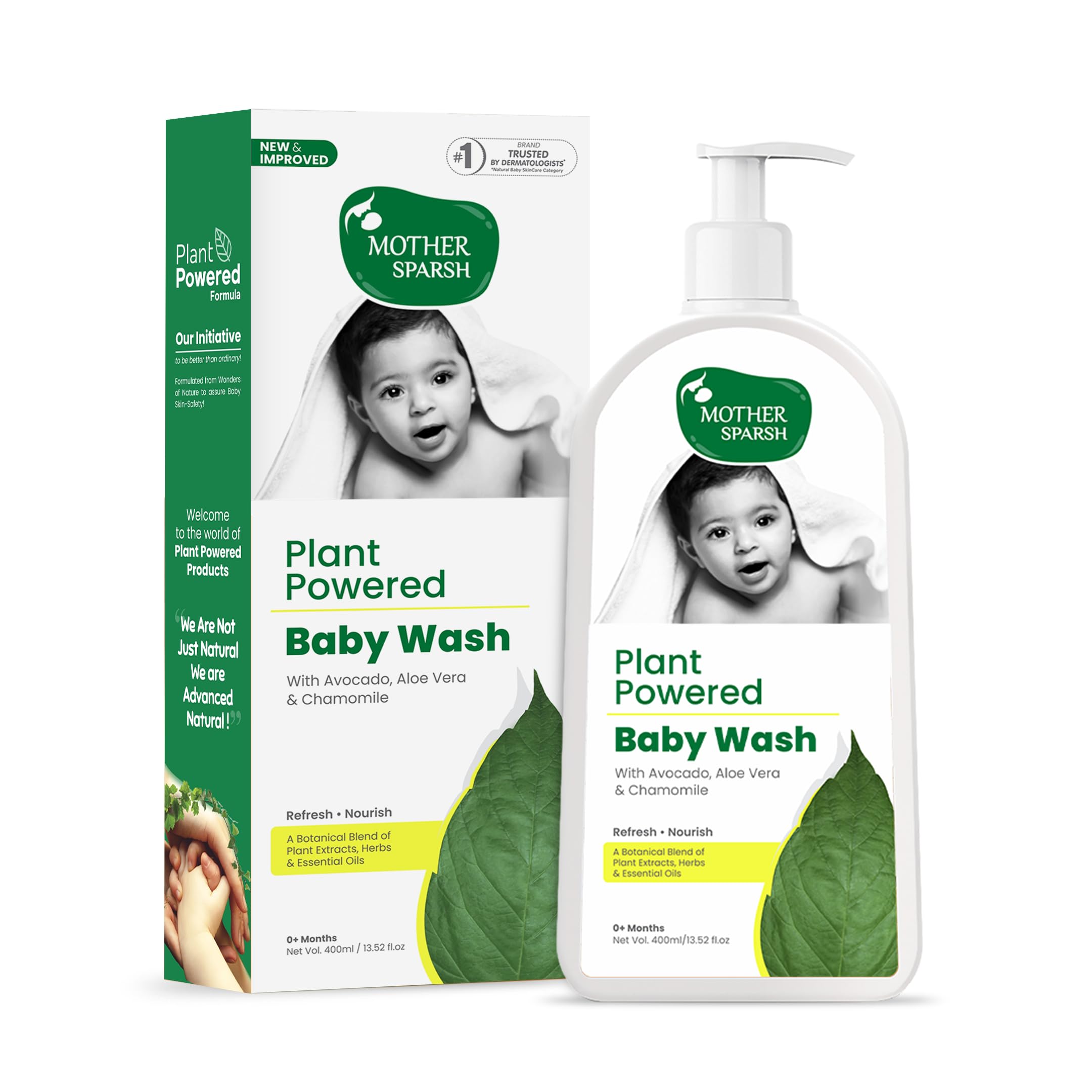 Mother Sparsh hydrating baby body wash with avocado and coconut
