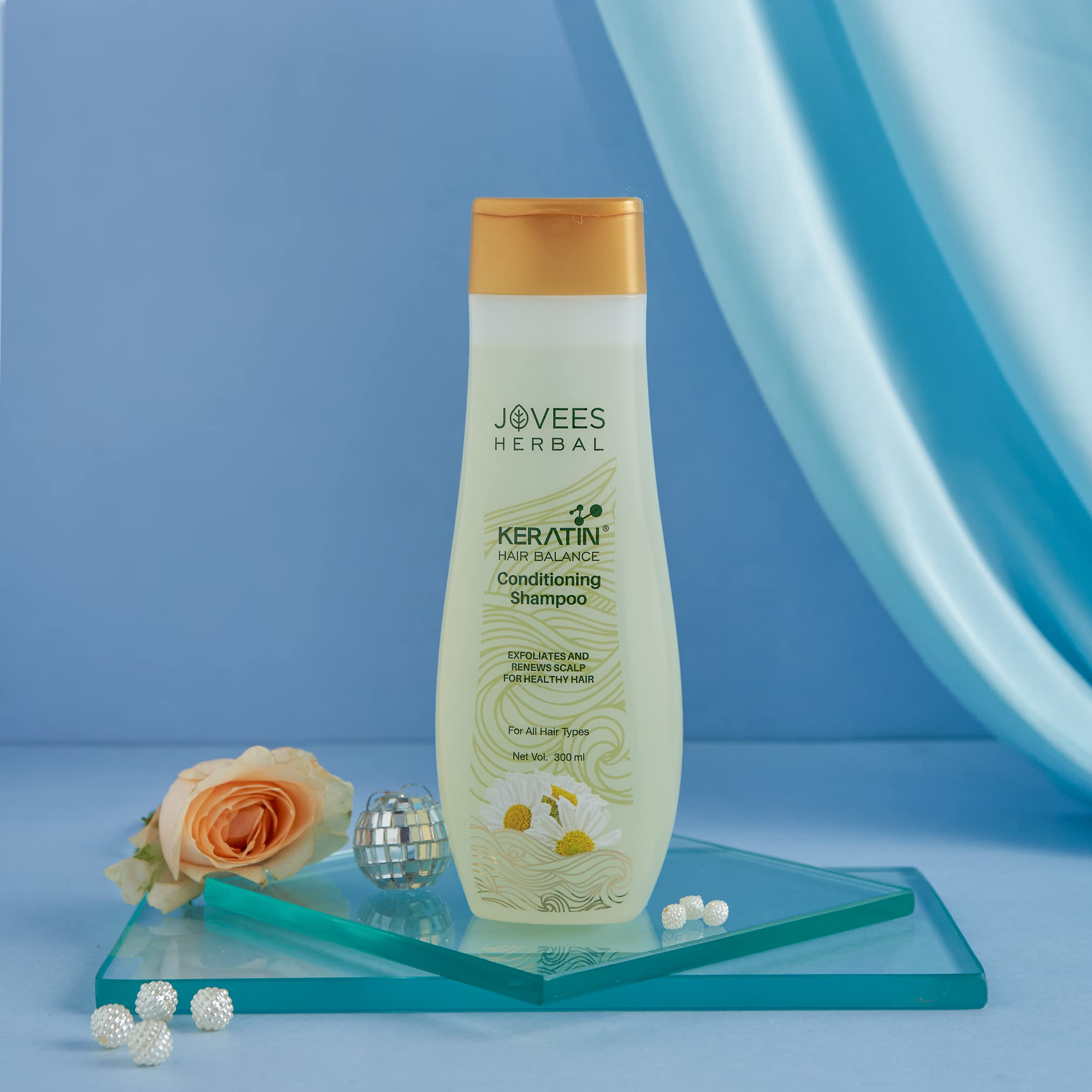 Jovees Keratin Hair Balance Conditioning Shampoo Exfoliates and Renews Scalp For Healthy Hair 300 ml – view 3