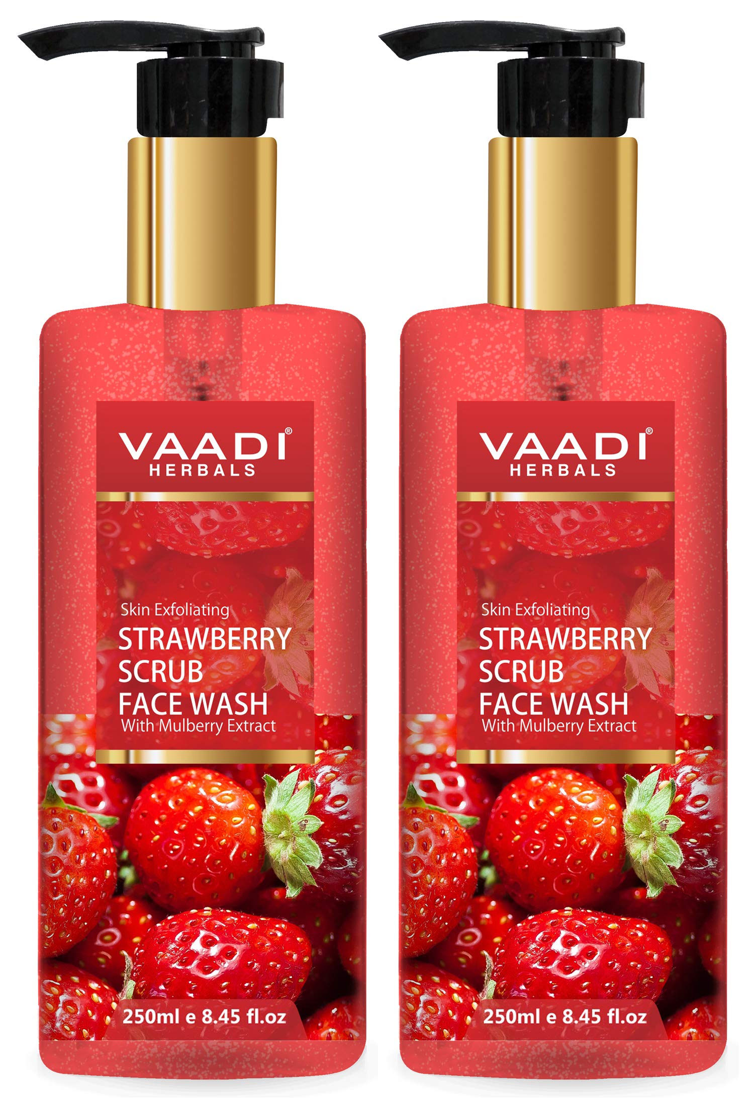 Vaadi Herbals gel face wash pack with strawberry and mulberry extract