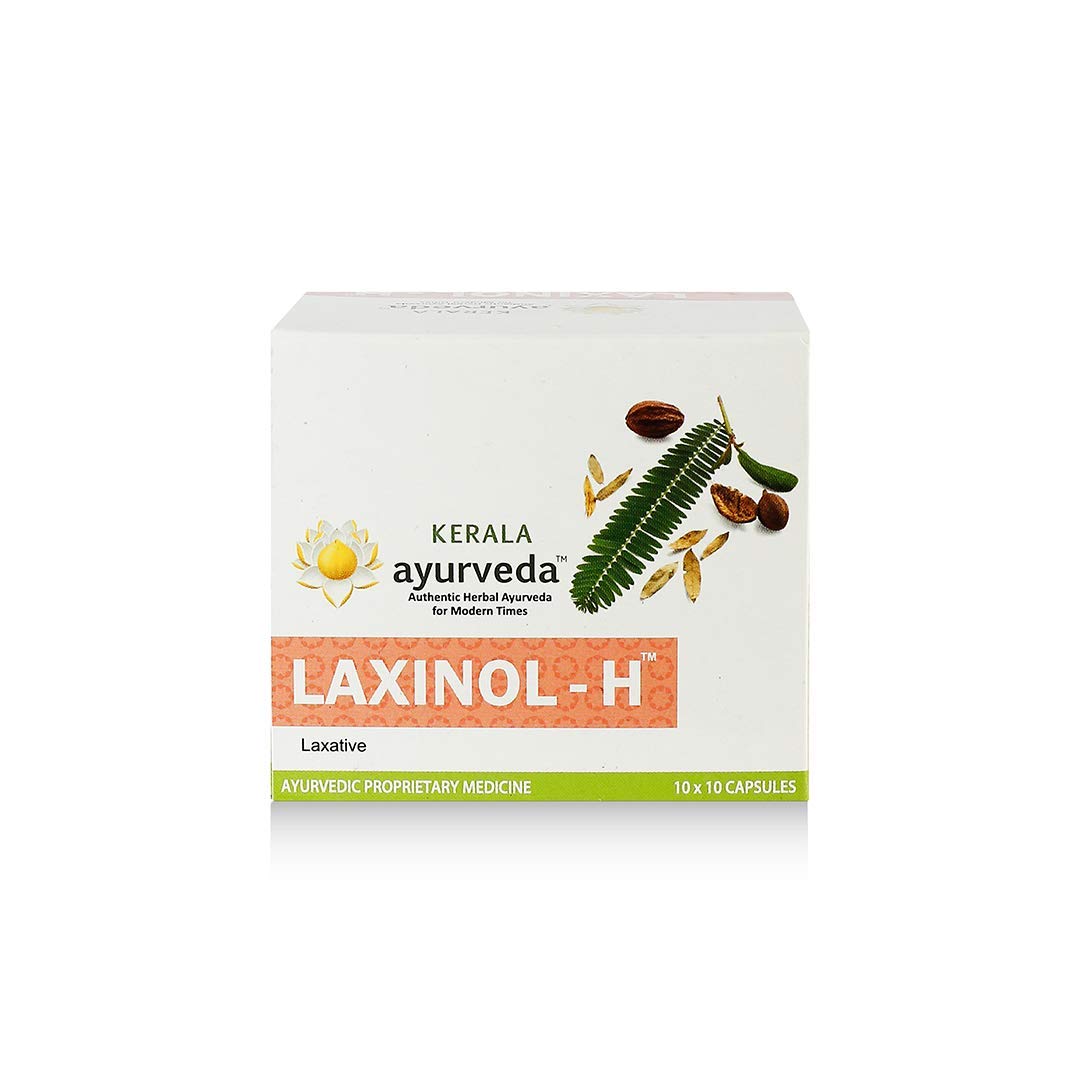Kerala Ayurveda Laxinol-H herbal capsule bottle with 100 count