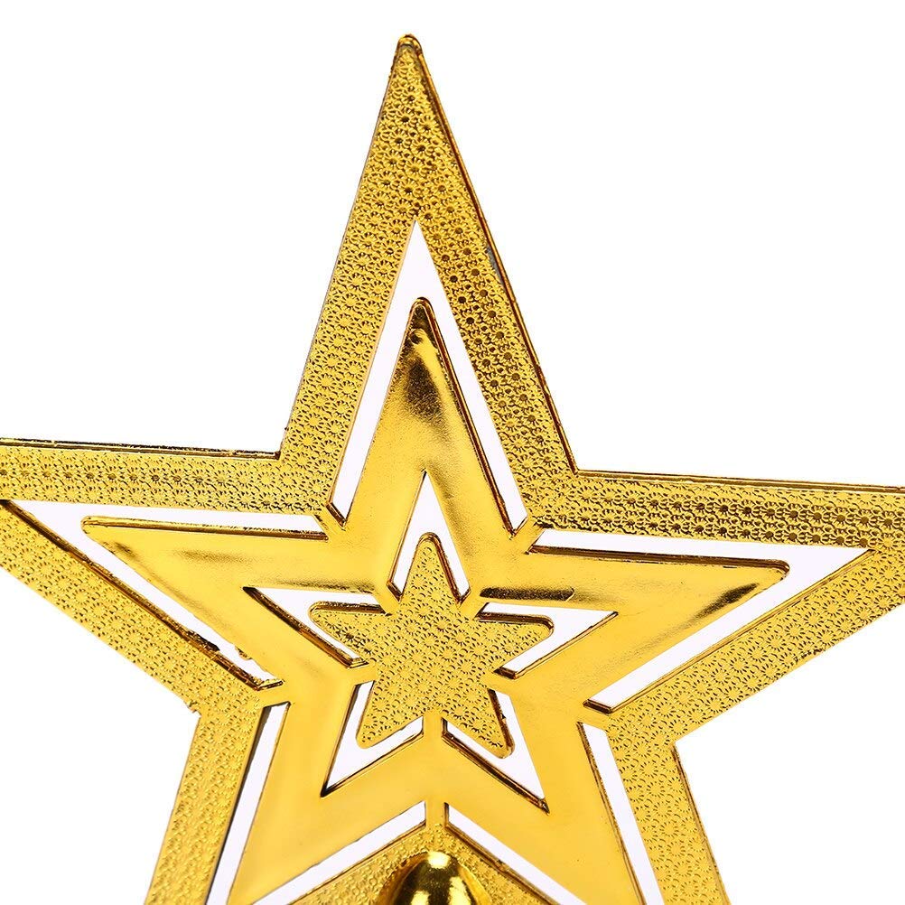 TIED RIBBONS Christmas Tree Topper Star Golden for Tree Decorations - Xmas Tree Decoration - Christmas Decorations Items for Home – view 4