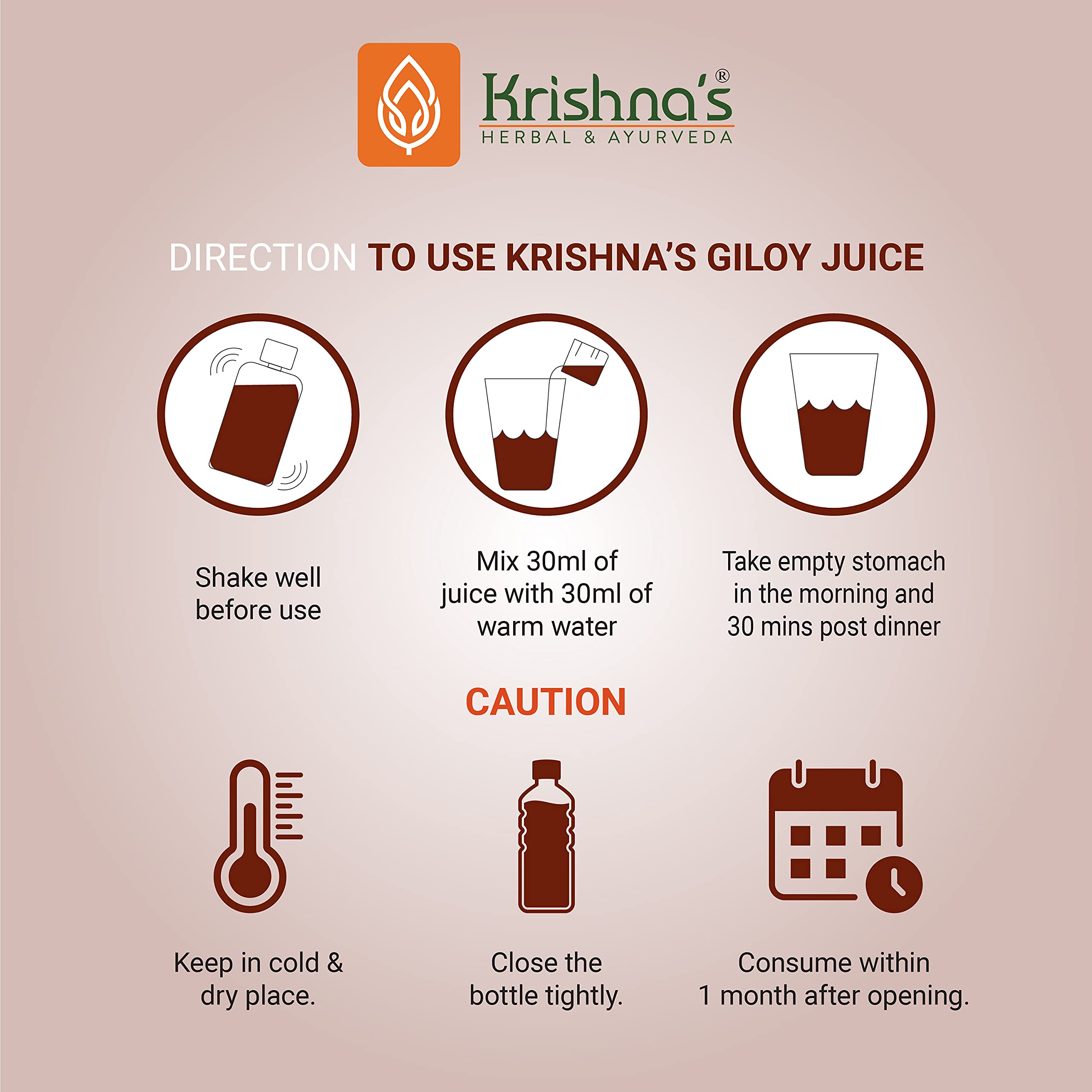 KRISHNA'S HERBAL & AYURVEDA Giloy Juice Immunity Booster - 1000 Ml – view 7