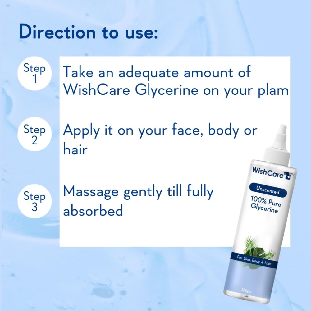 WishCare Unscented Glycerine Gel For Skin Care- 100% Pure & Vegan 250gm – view 5