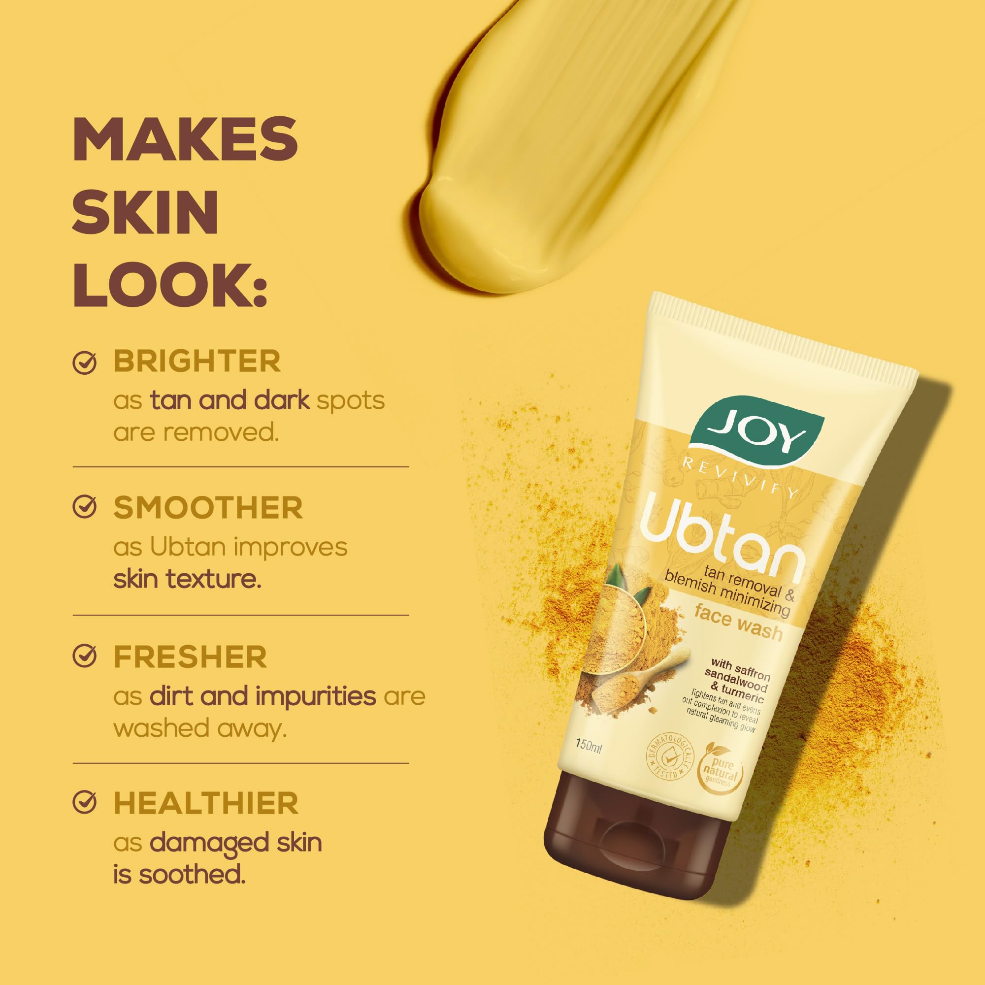 Joy Ubtan Tan Removal Face Wash 150ml – view 5
