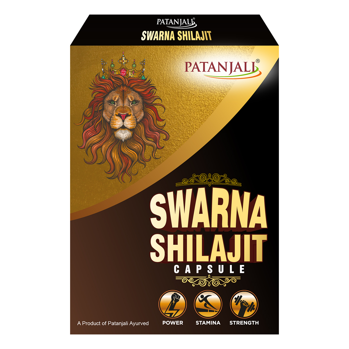 Patanjali Ayurved Swarna Shilajit capsules pack for adults
