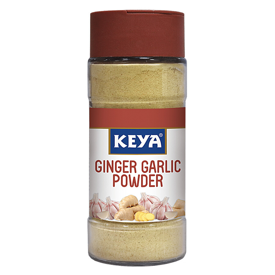 Keya ginger garlic powder twin pack front view