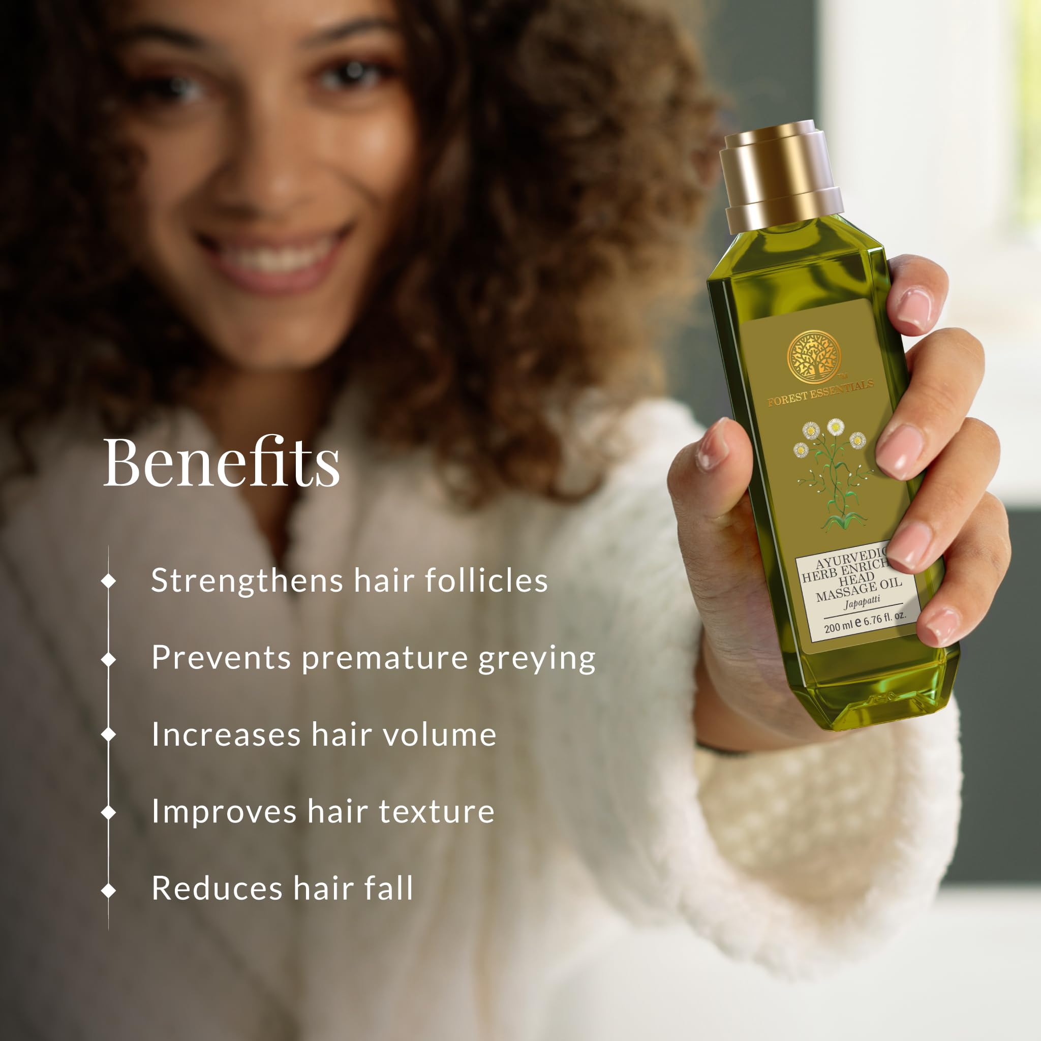 Forest Essentials Ayurvedic Herb Enriched Head Massage Oil Japapatti & Forest Essentials Delicate Facial Cleanser Kashmiri Saffron & Neem Combo – view 4