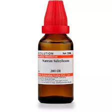 Two 30 ml bottles of Natrum Salicylicum 200 CH liquid