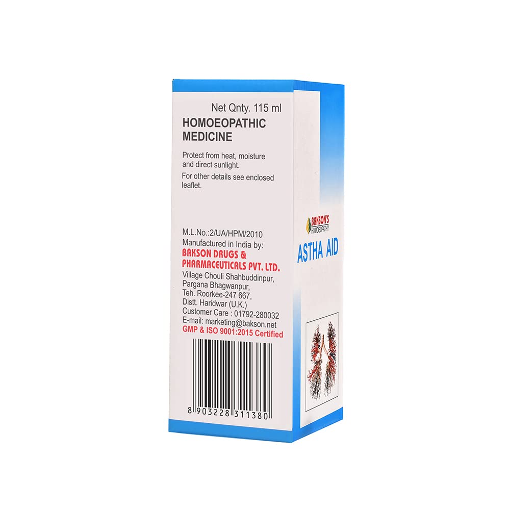 Bakson's Homoeopathy Astha Aid Syrup 115ml_Pack Of 2 – view 2