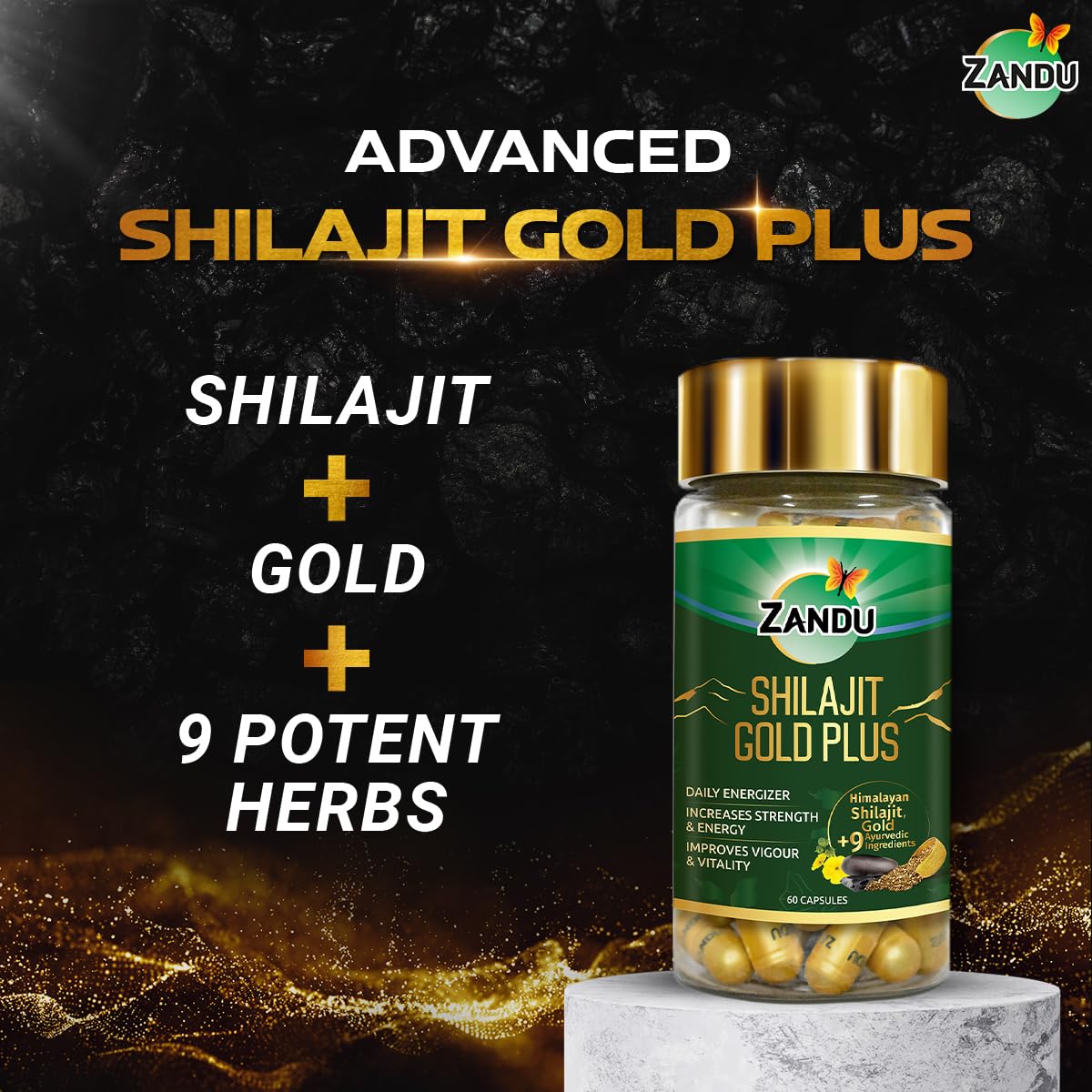 Zandu Shilajit Gold Plus – view 2