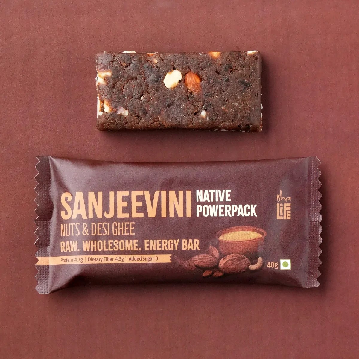 Isha Life Sanjeevini with Peanut Butter Energy Bar 40gm – view 2