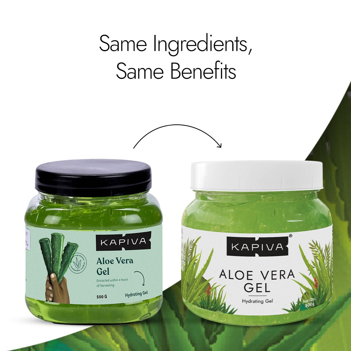 Kapiva Pure Aloe Vera Skin Gel 500g For Face & Hair – view 2