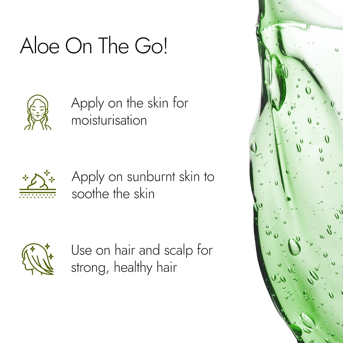 Kapiva Pure Aloe Vera Skin Gel 500g For Face & Hair – view 6