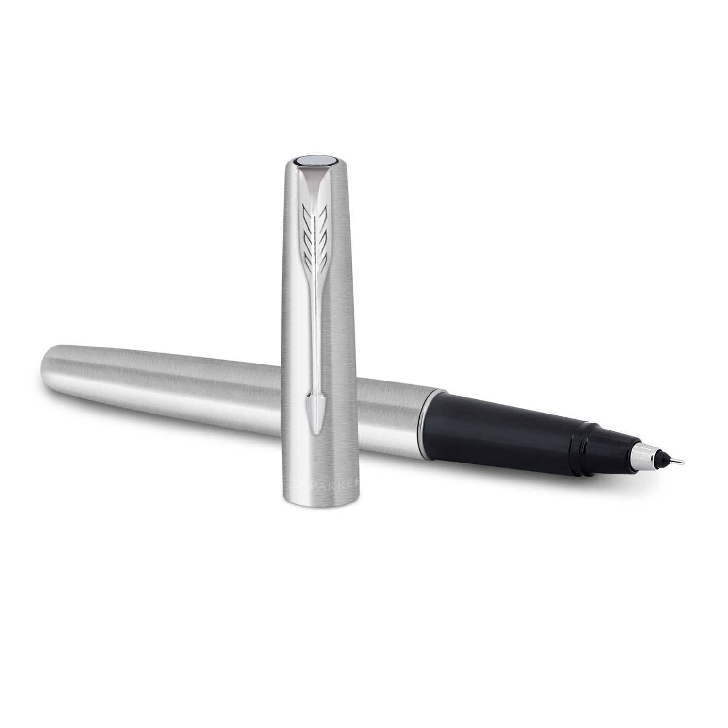 Parker Frontier Stainless Steel Chrome Trim Roller Ball Pen – view 4