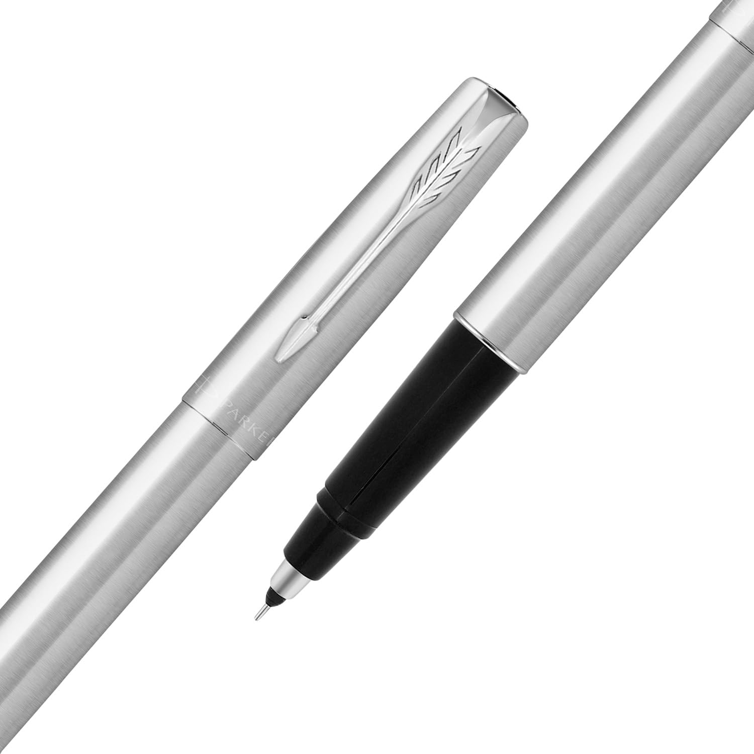 Parker Frontier Stainless Steel Chrome Trim Roller Ball Pen – view 5