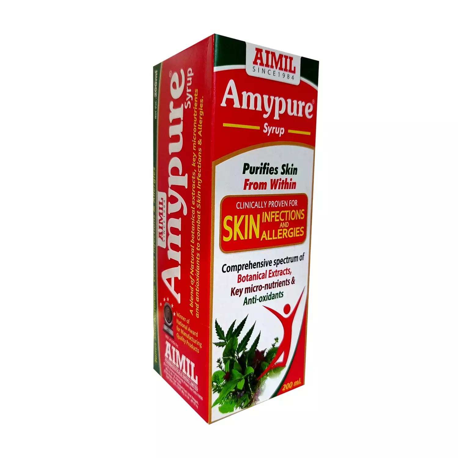 Aimil Amypure Syrup 200ml  Ayurvedic Blood Purifier – view 2