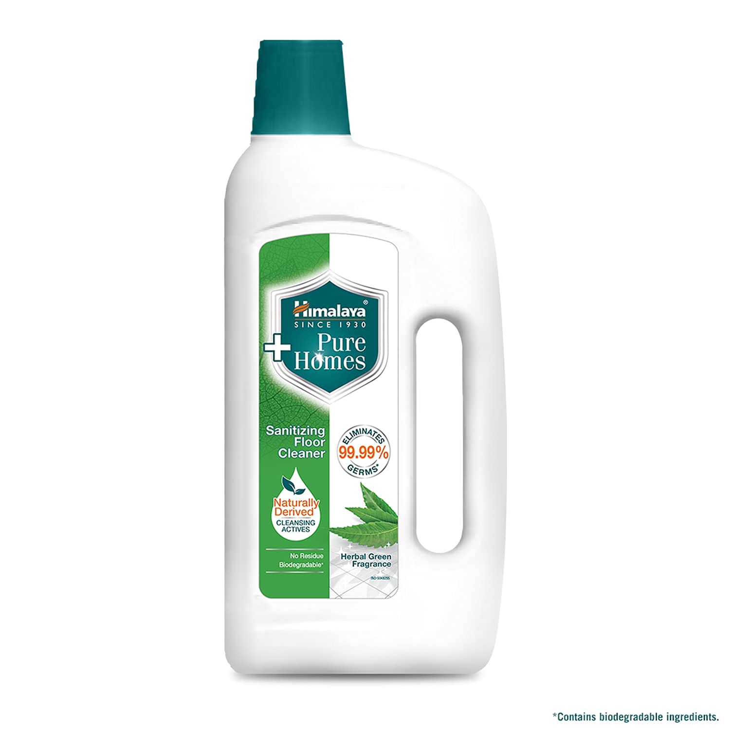 Himalaya sanitizing floor cleaner bottle with herbal green label