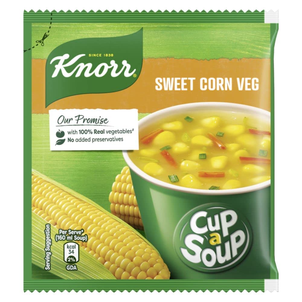 Knorr Instant Sweet Corn Cup A Soup 9.5g / 10g (Weight May Vary)