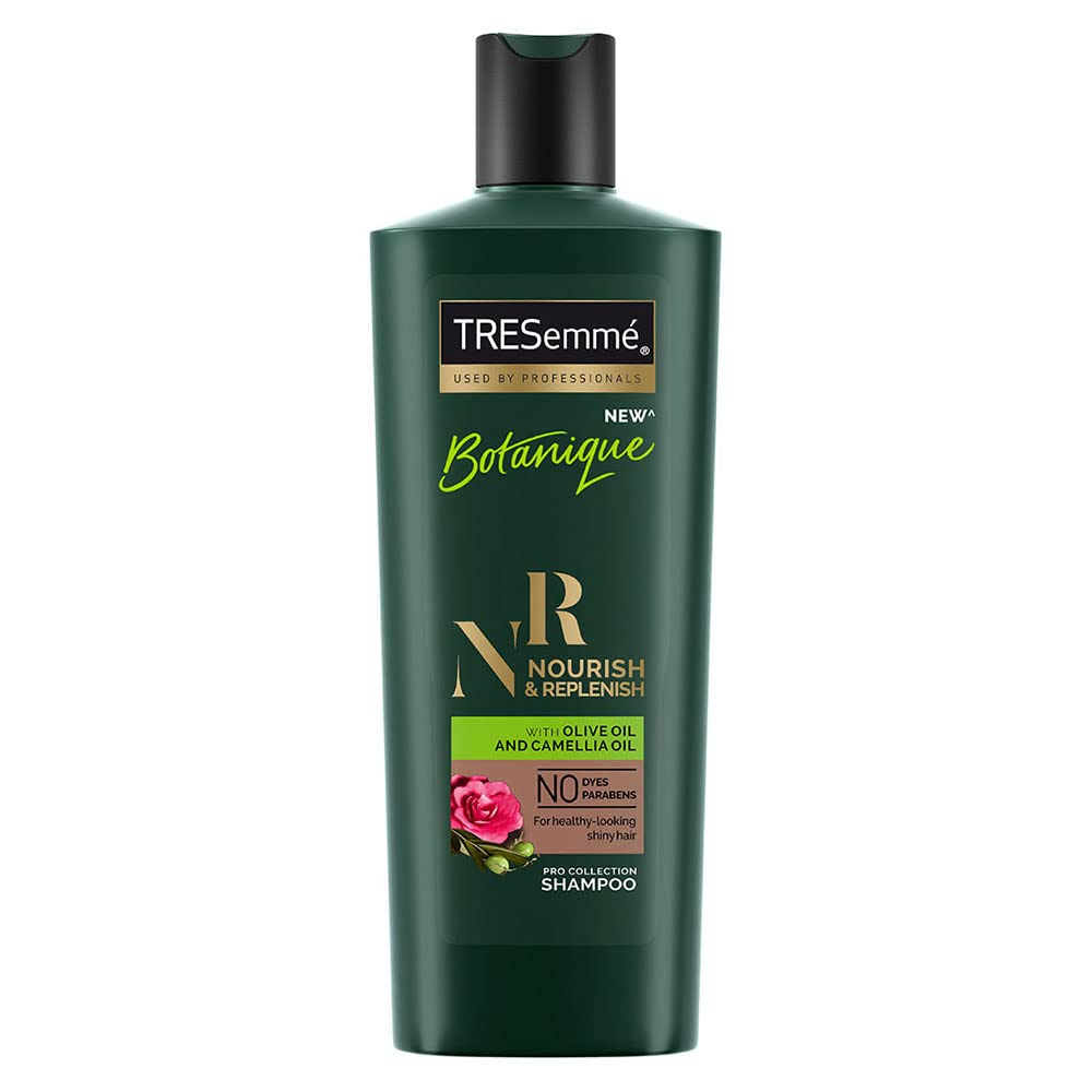 TRESemmé shampoo bottle for frizz control and soft hair