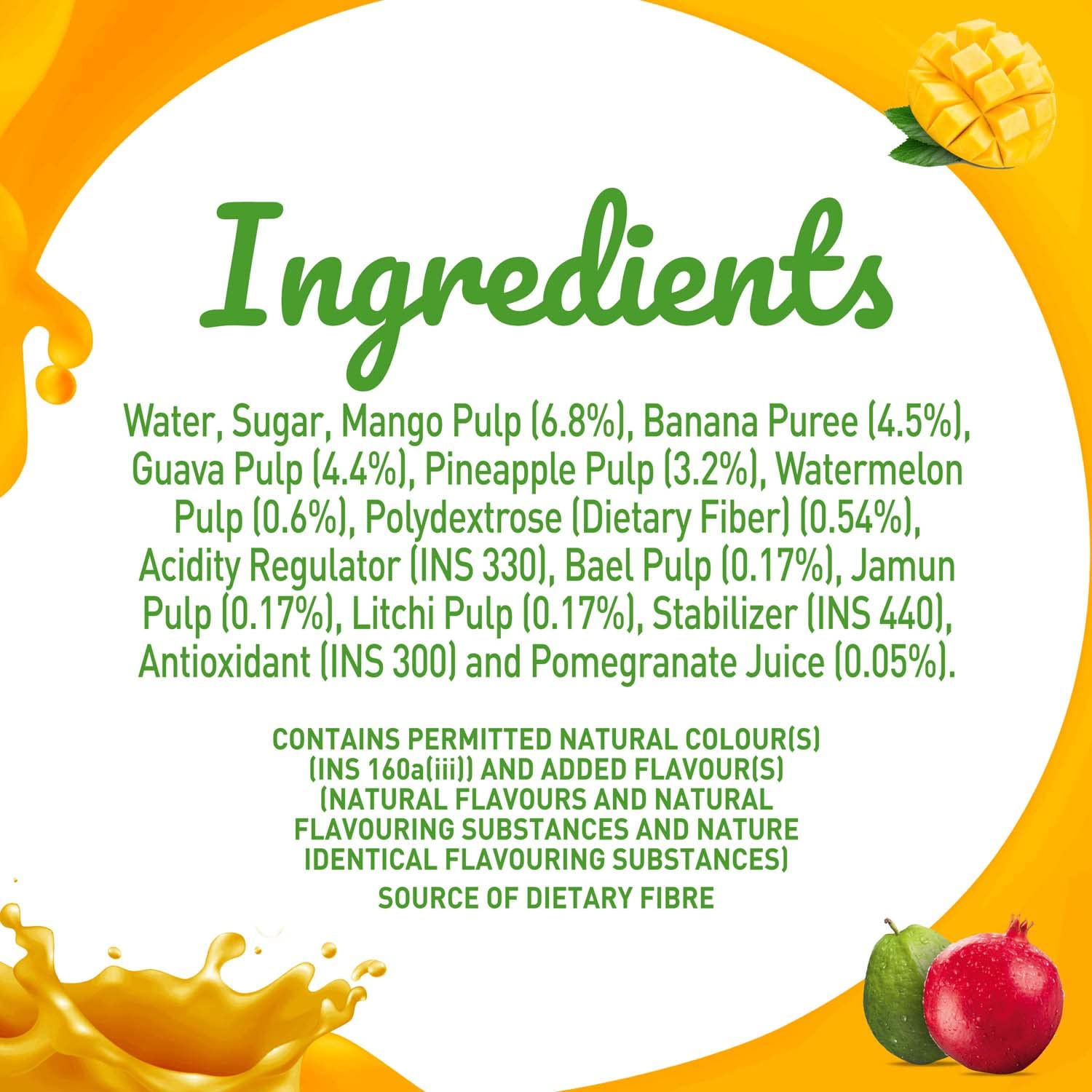 B Natural Mixed Fruit+ Juice, Supports Immunity & Goodness of Fiber, 1 litre – view 6
