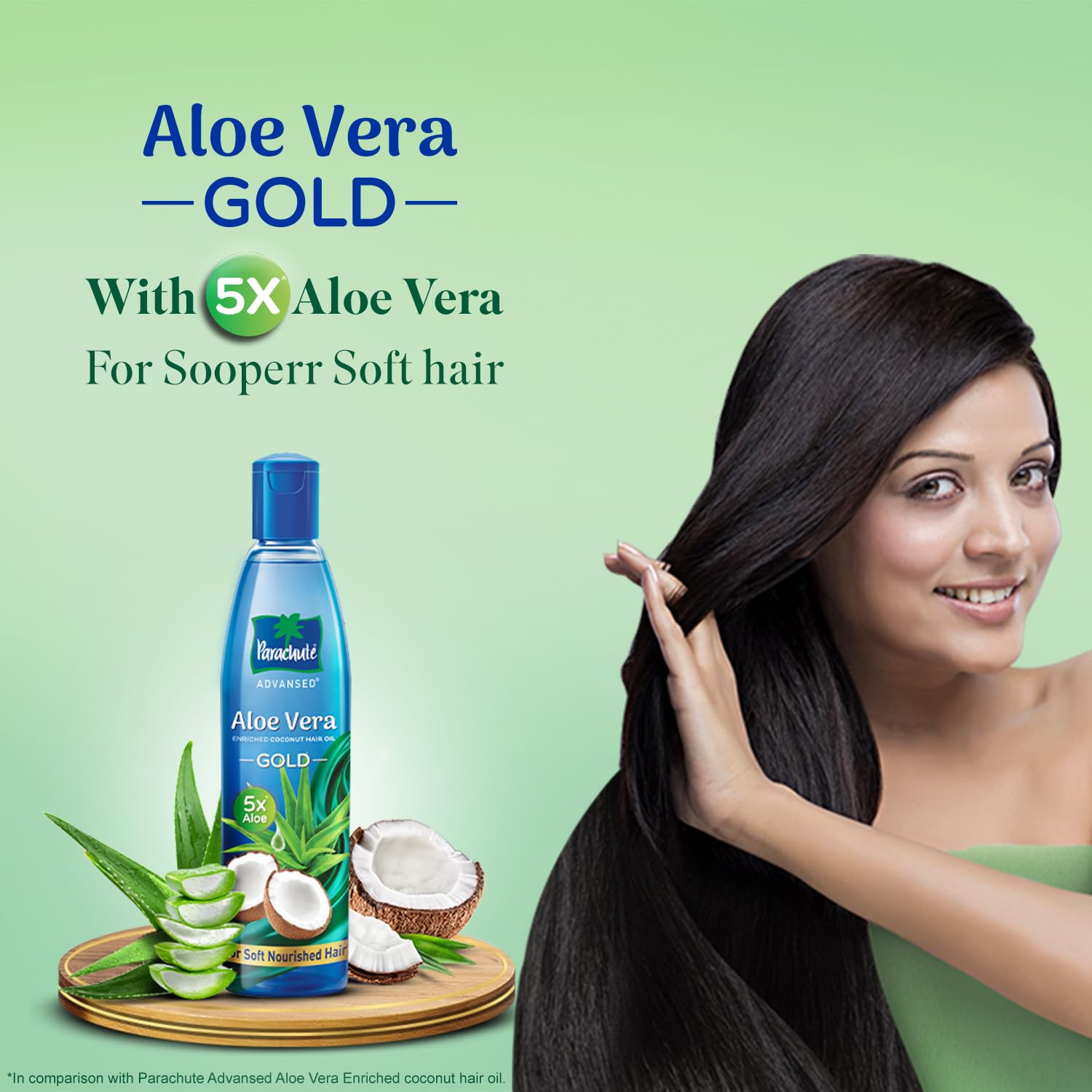 Parachute Advansed Aloe Vera Enriched Coconut Hair Oil Gold – view 7