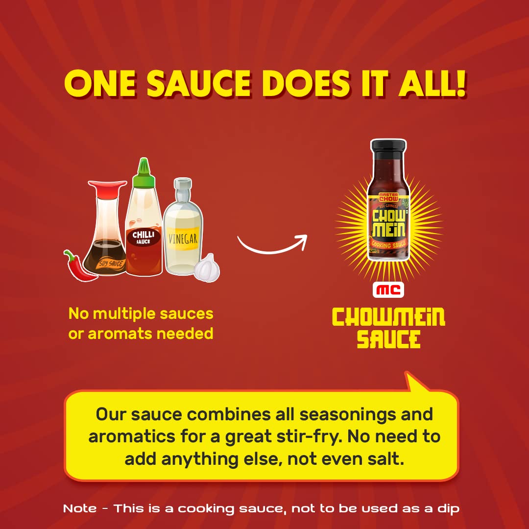 MasterChow Chilli Chowmein Pack: Indo-Chinese Chowmein Sauce with Whole Wheat Noodles & Spicy Chilli Oil – view 6