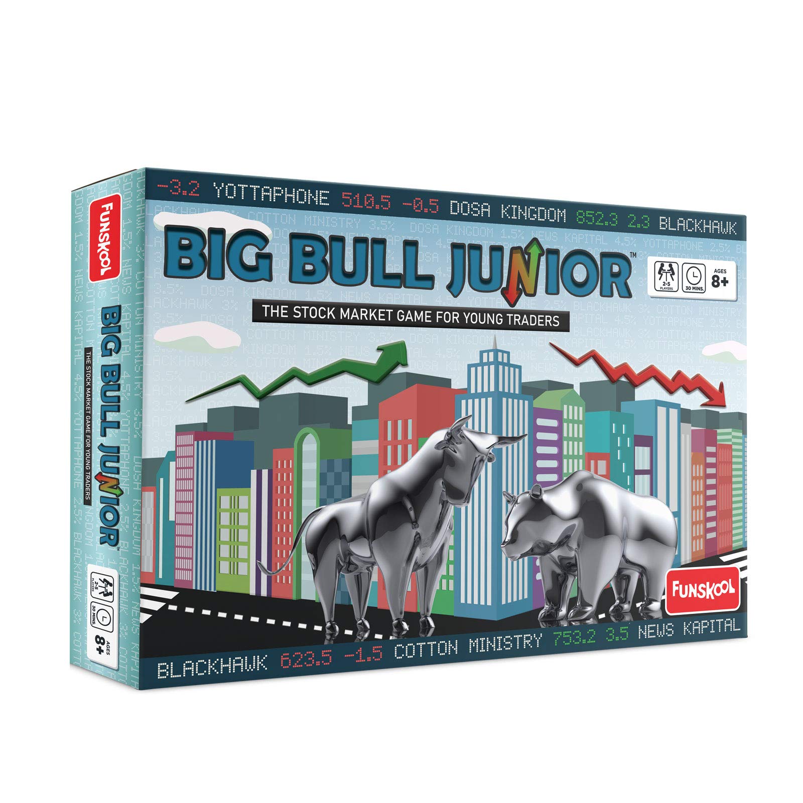 Funskool Big Bull Junior family board game for young traders
