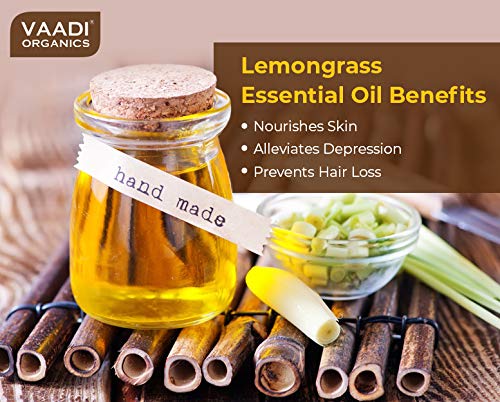 Vaadi Herbals Lemongrass Essential Oil - Reduces Stress & Depression, Prevents Hairfall, Prevents Skin Ageing - 100% Pure Therapeutic Grade, 10 ml – view 3