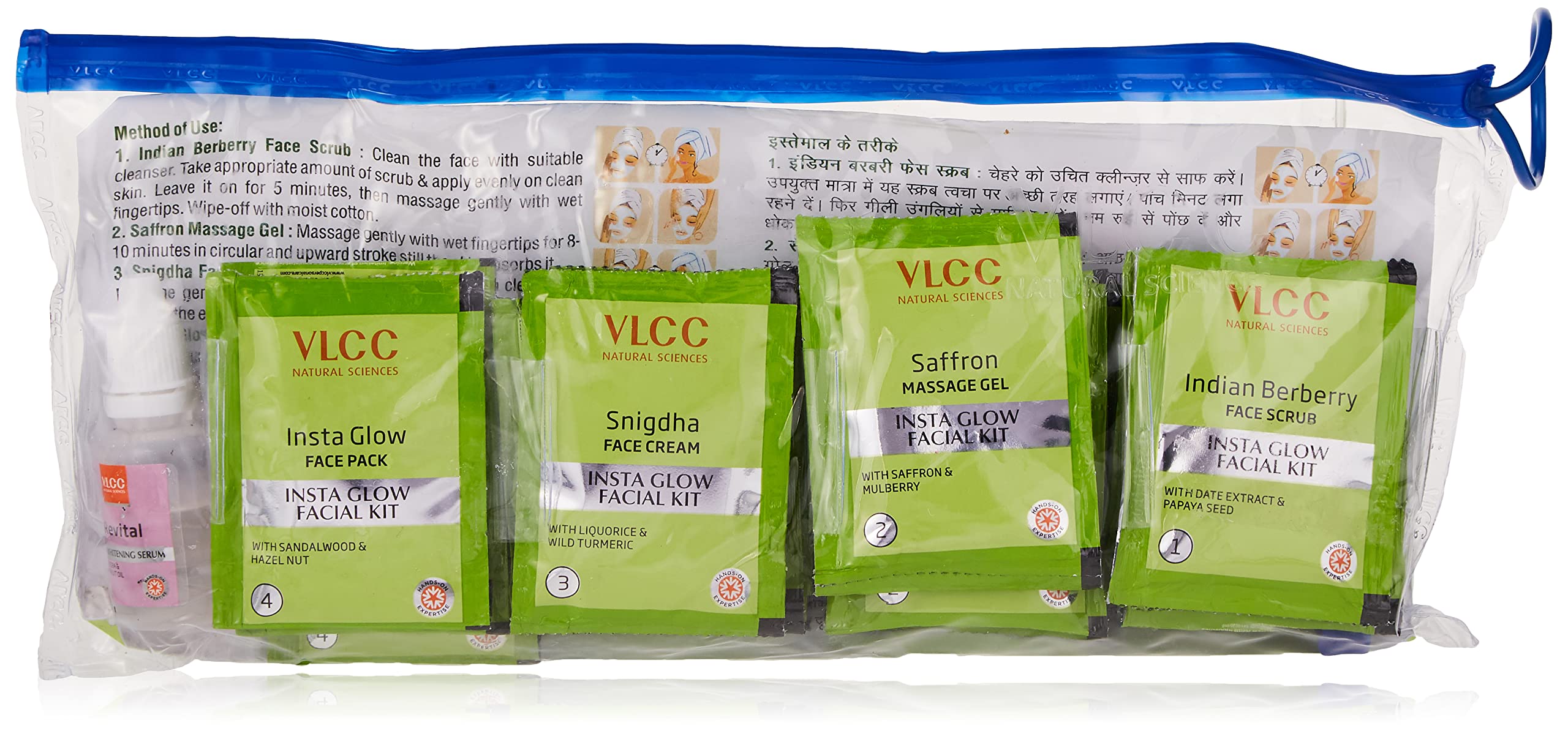 VLCC Salon Series Insta Glow six-facial cream kit pack