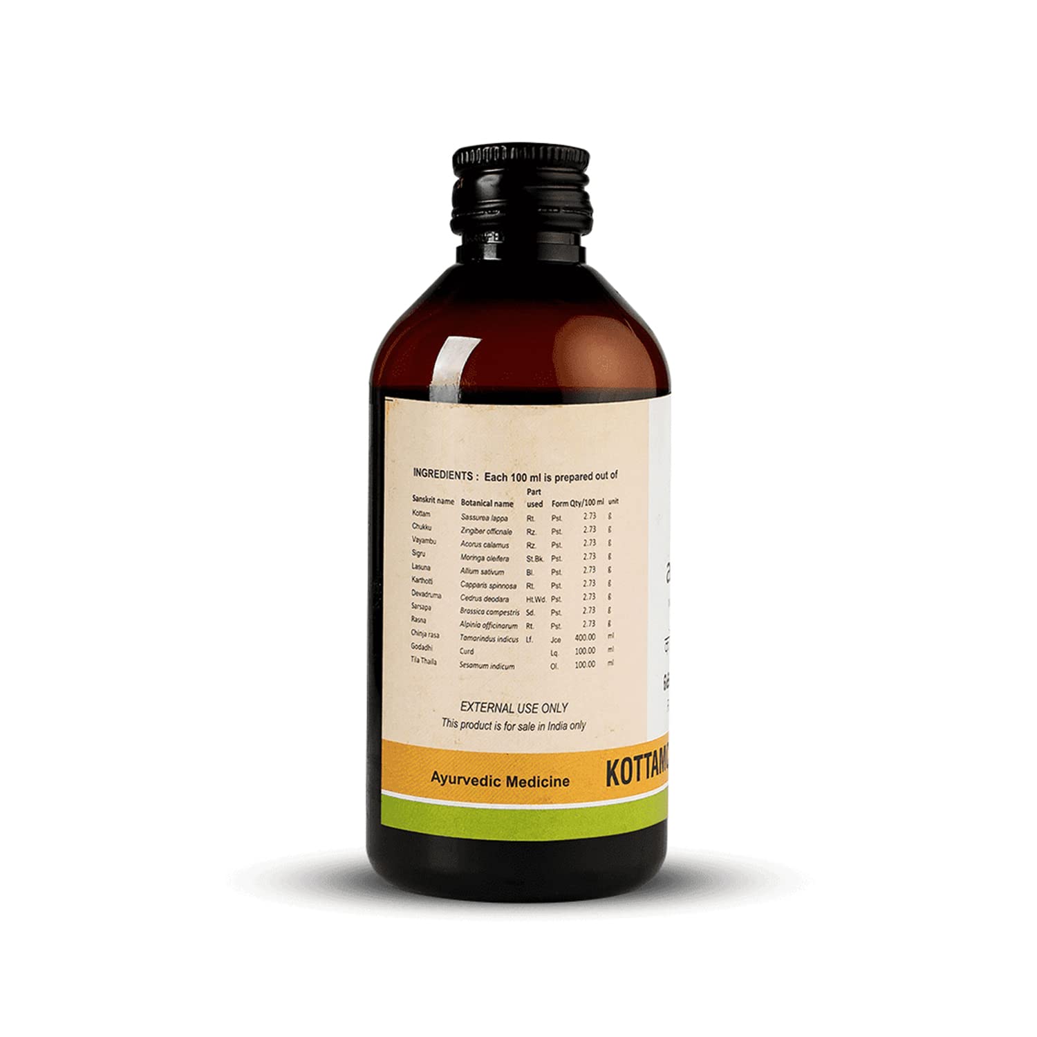 Kerala Ayurveda Kottamchukkadi Thailam 200 ML – view 2