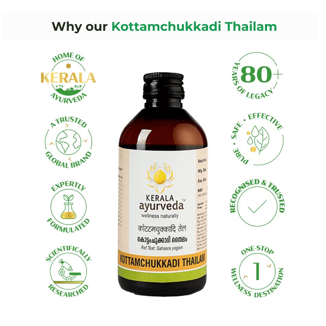 Kerala Ayurveda Kottamchukkadi Thailam 200 ML – view 6