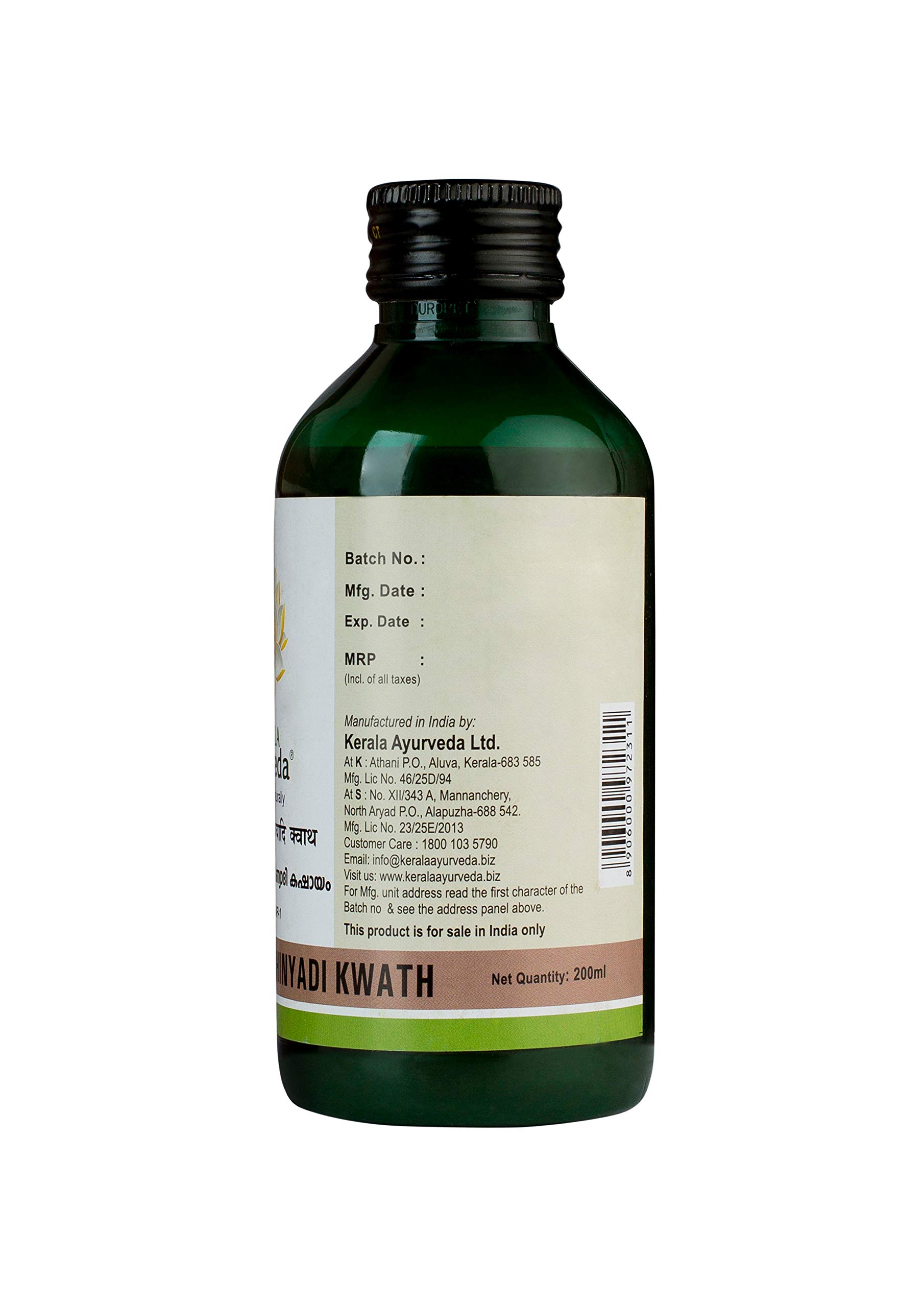 Kerala Ayurveda Patolakatukurohinyadi Kwath 200 Ml – view 3