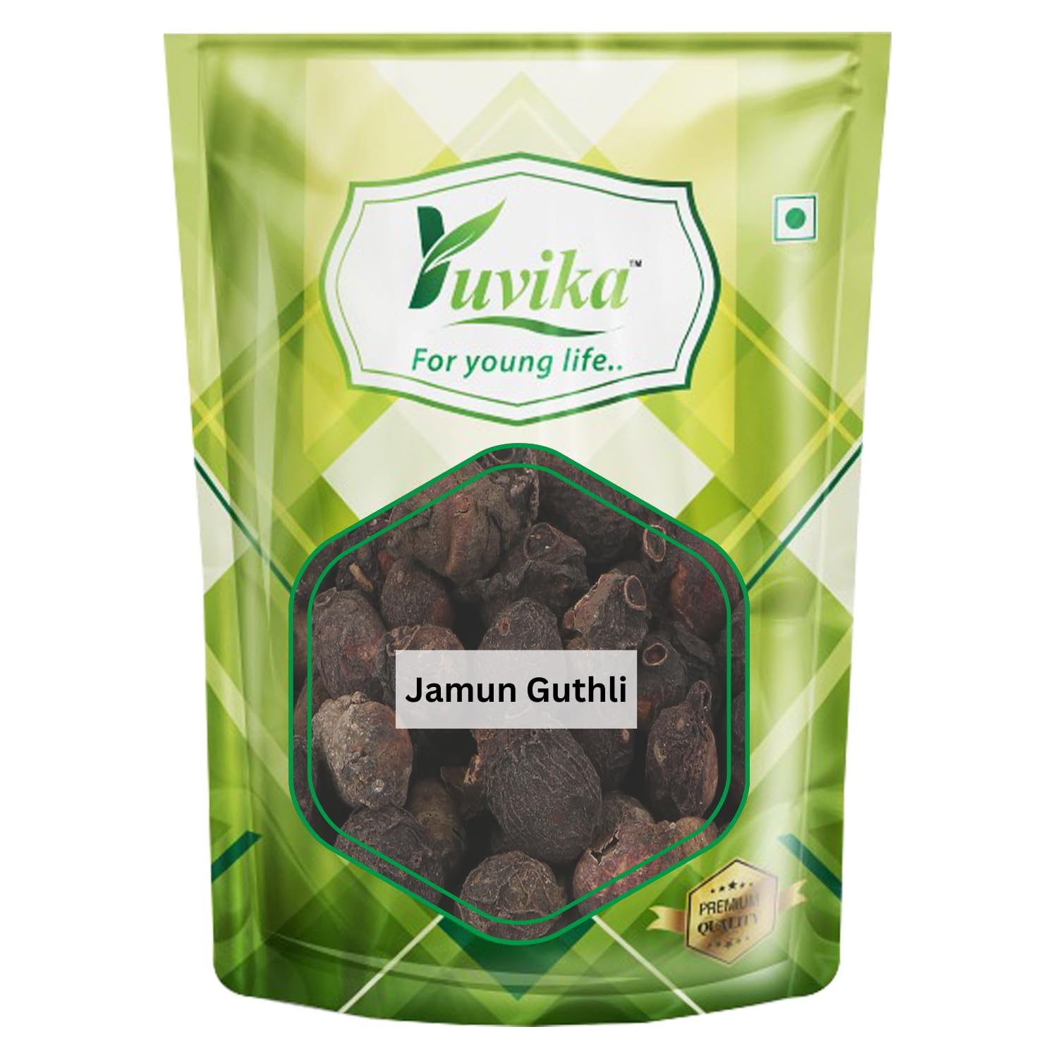 Pack of Yuvika whole jamun guthli seeds, 200 grams