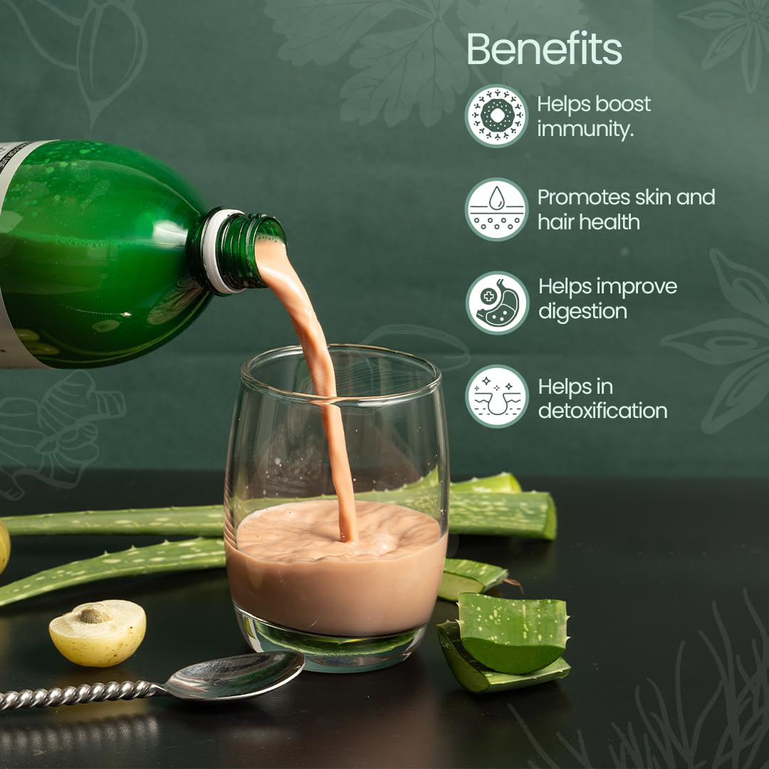 Krishna's Aloe Vera Amla Mix Juice - 1000 ml – view 3