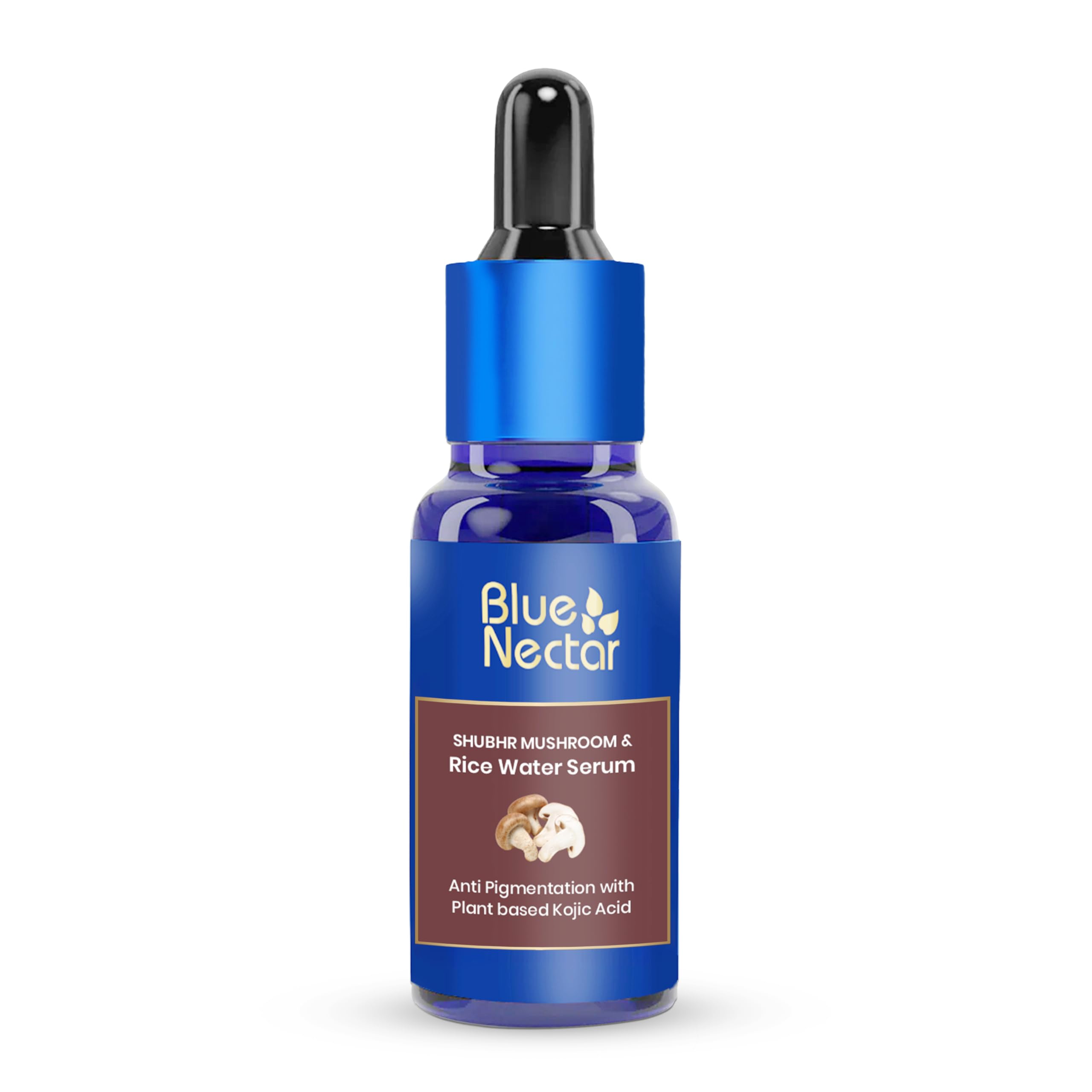 Blue Nectar anti pigmentation face serum with rice water and mushroom