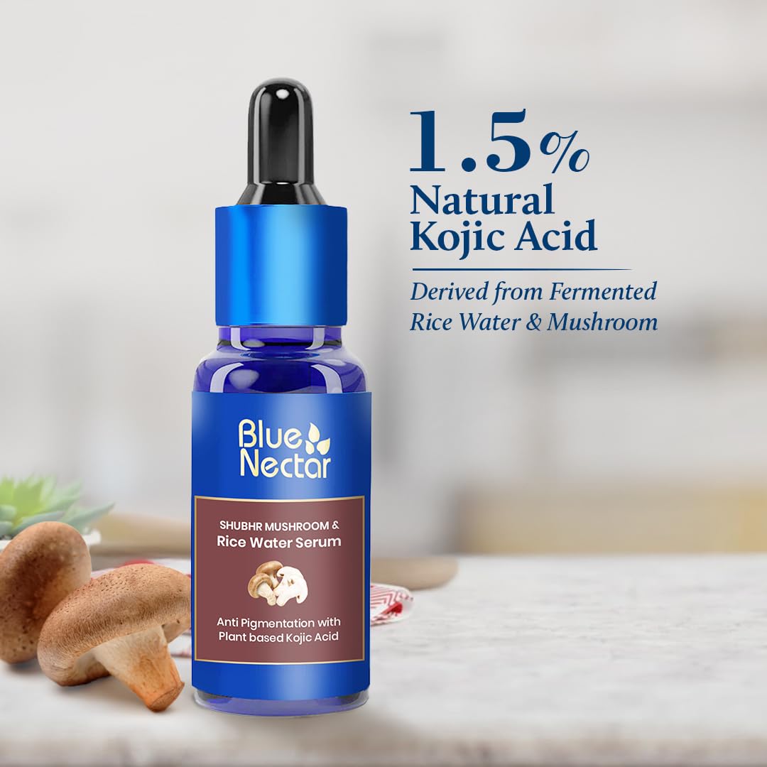 Blue Nectar Rice Water Kojic Acid Face Serum for Pigmentation & Dark Spots Removal – view 3