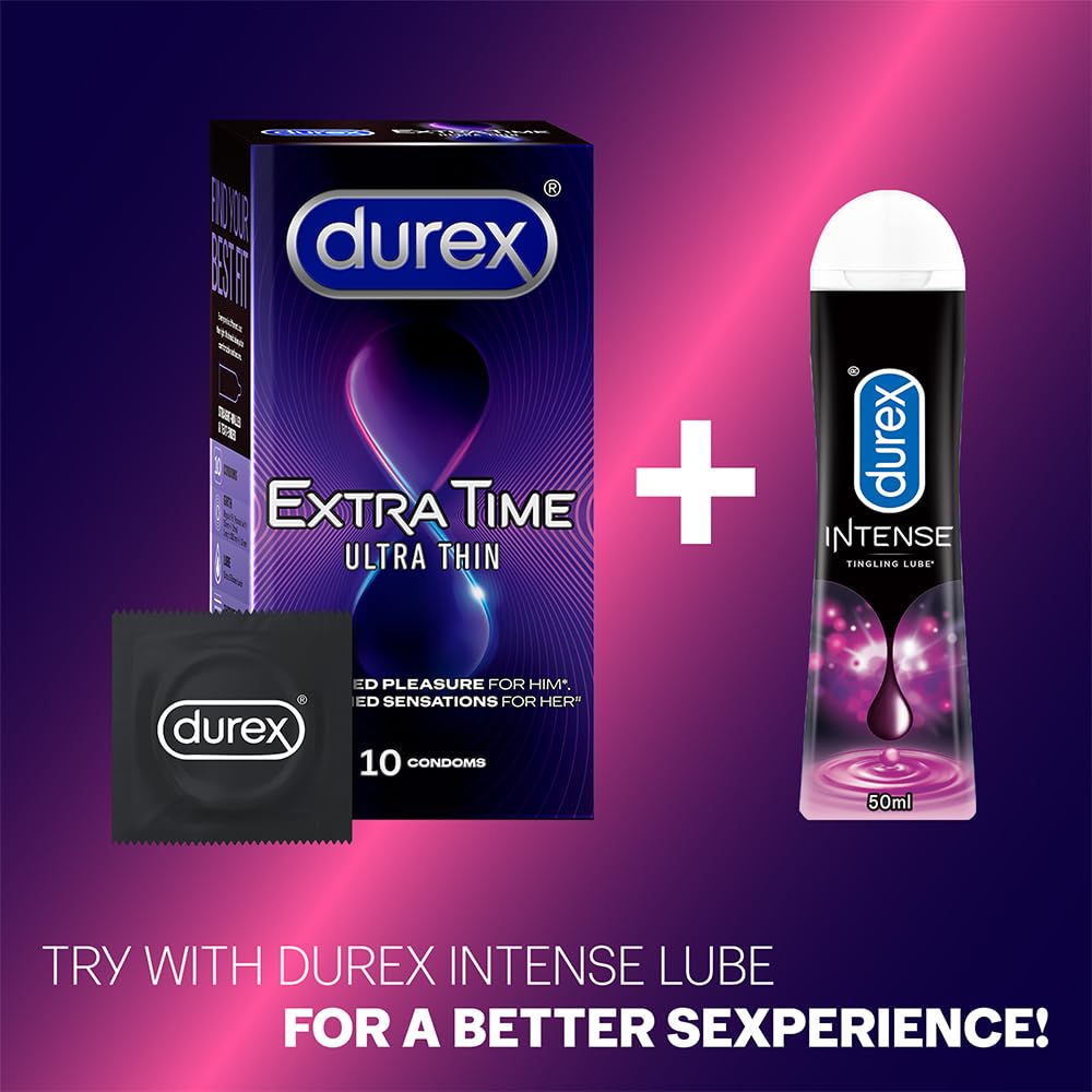 Durex Extra Time Ultra Thin Condom 10 Count – view 8