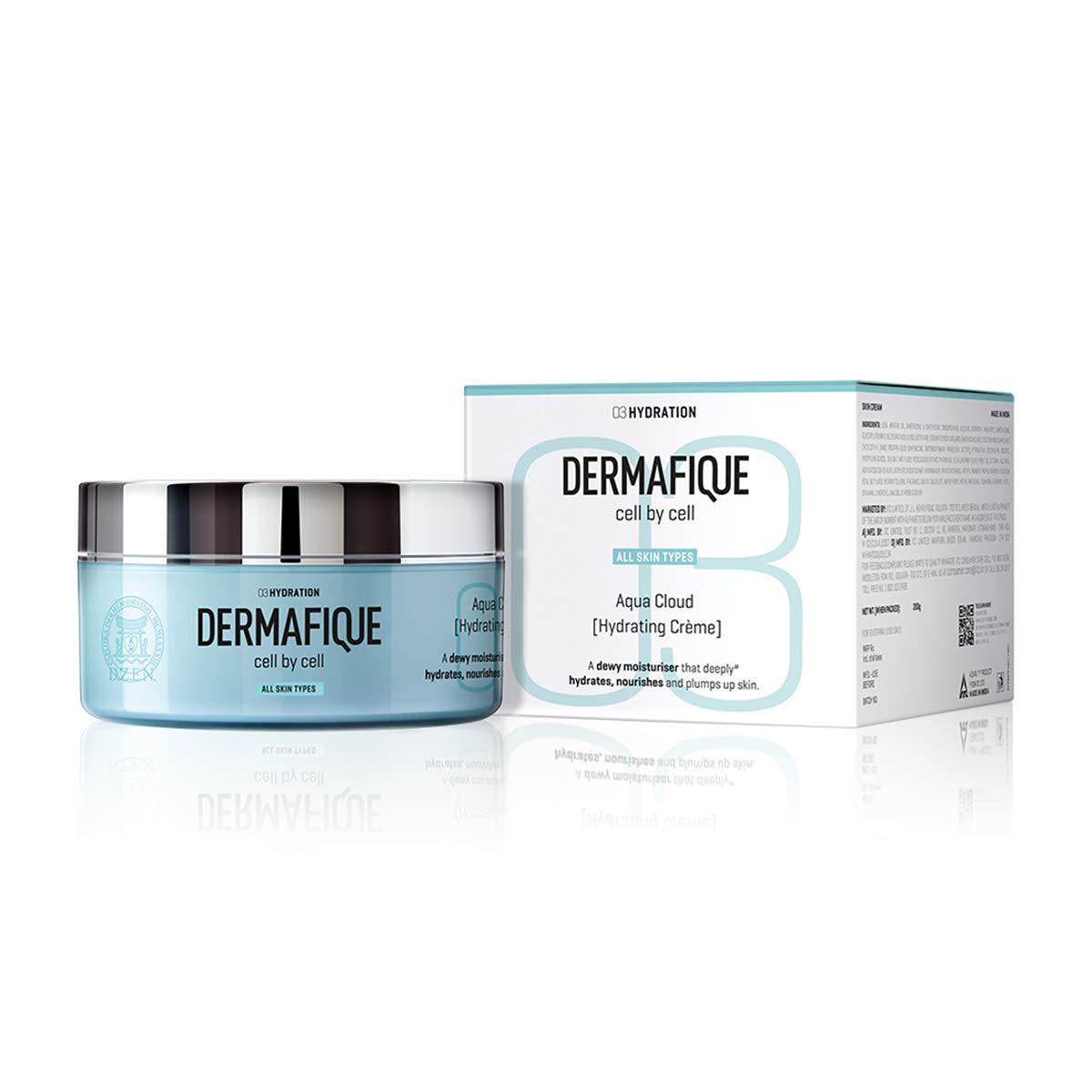Dermafique Aqua Cloud Hydrating Crème 200g moisturizer tube